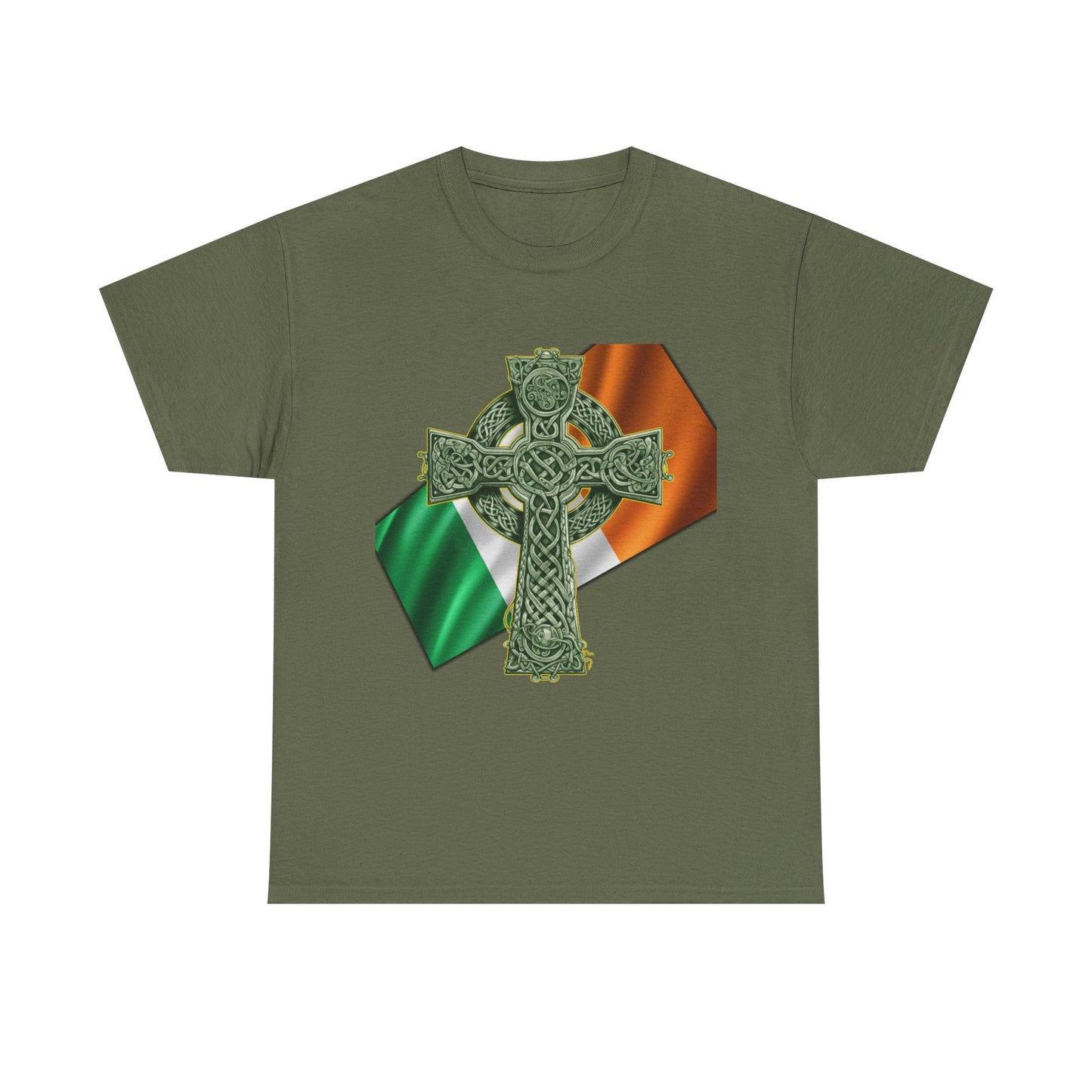 Celtic Cross Unisex Heavy Cotton Tee