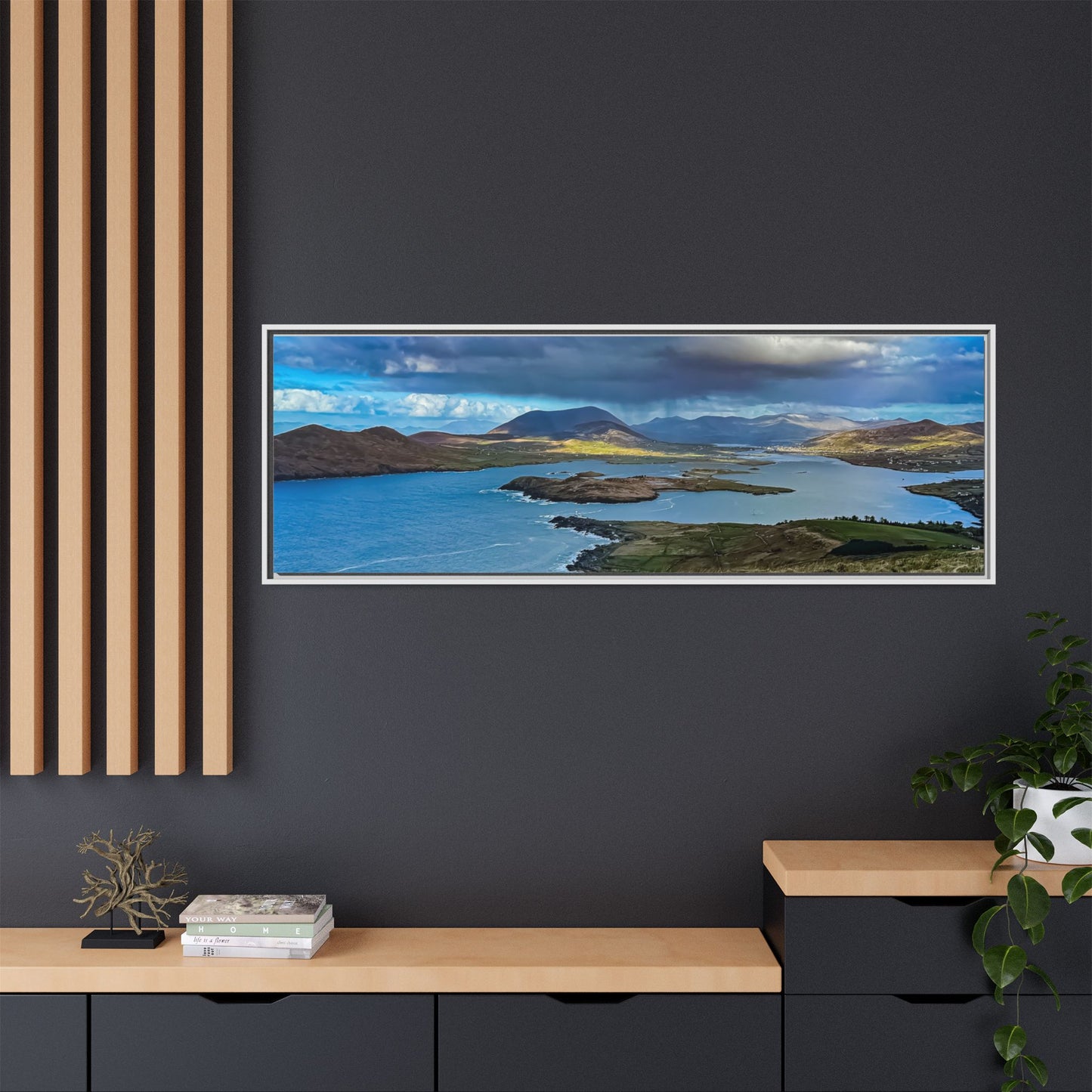 Unknown Mountain Matte Canvas, Framed (Multi-color)