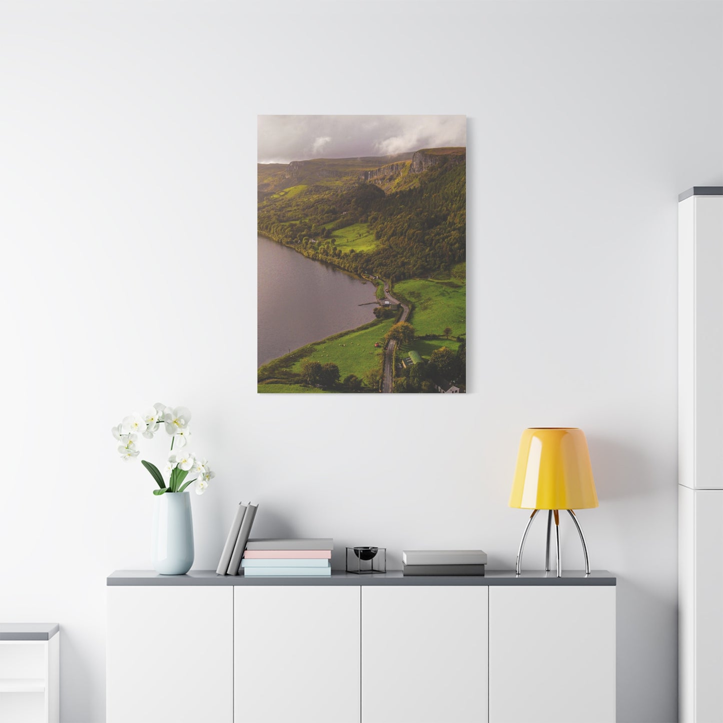 Sruth in Aghadh an Aird or The devil's Chimney Matte Canvas, Stretched, 1.25"
