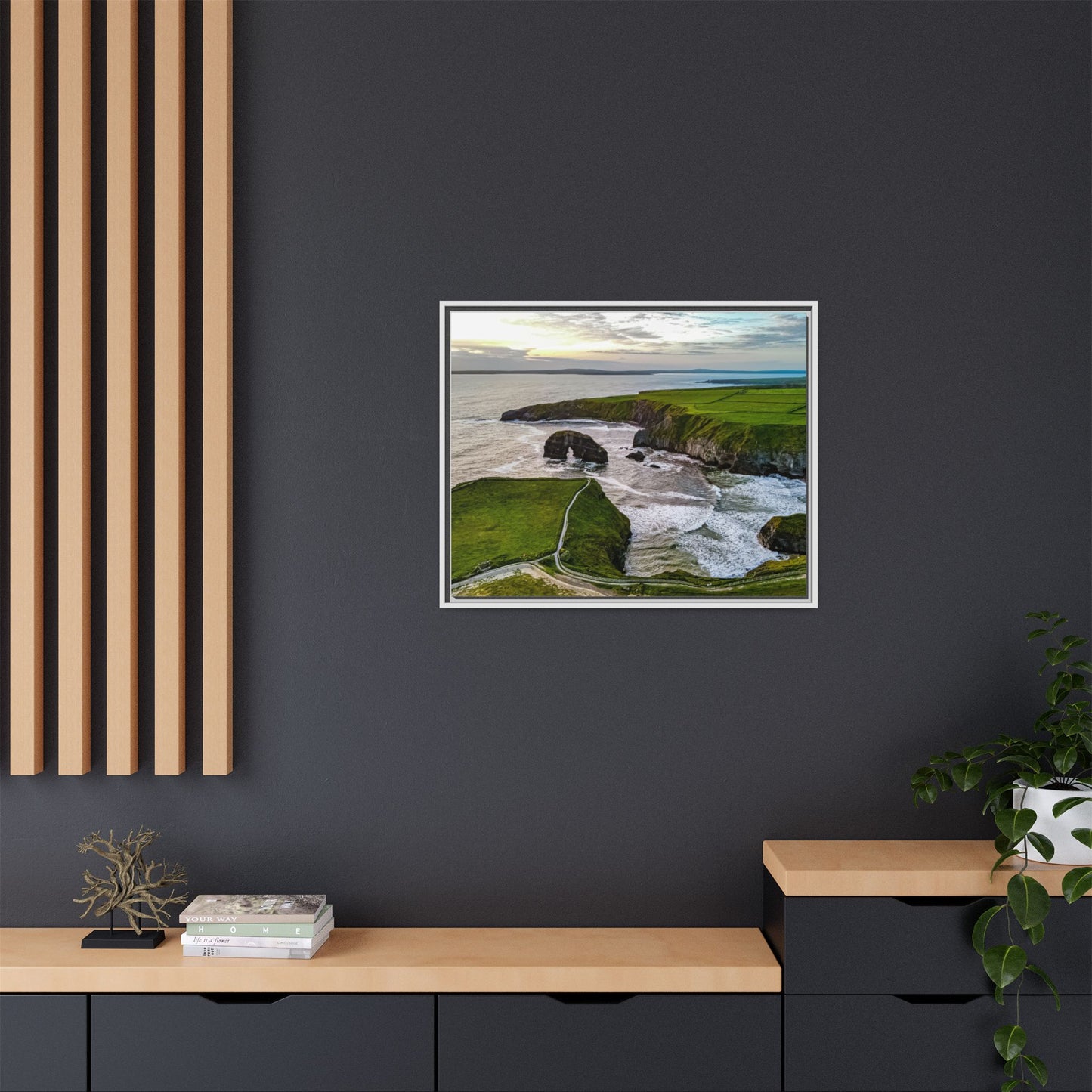 Virgin Rock Matte Canvas, Framed (Multi-color)