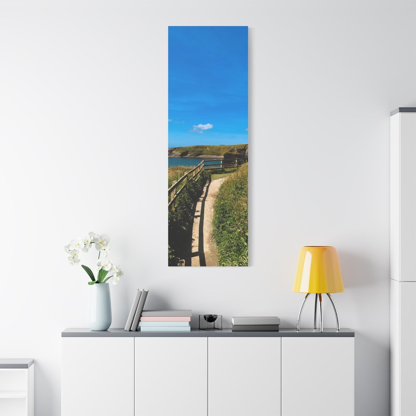 Sunny Walk In Ballybunion Matte Canvas, Stretched, 1.25"
