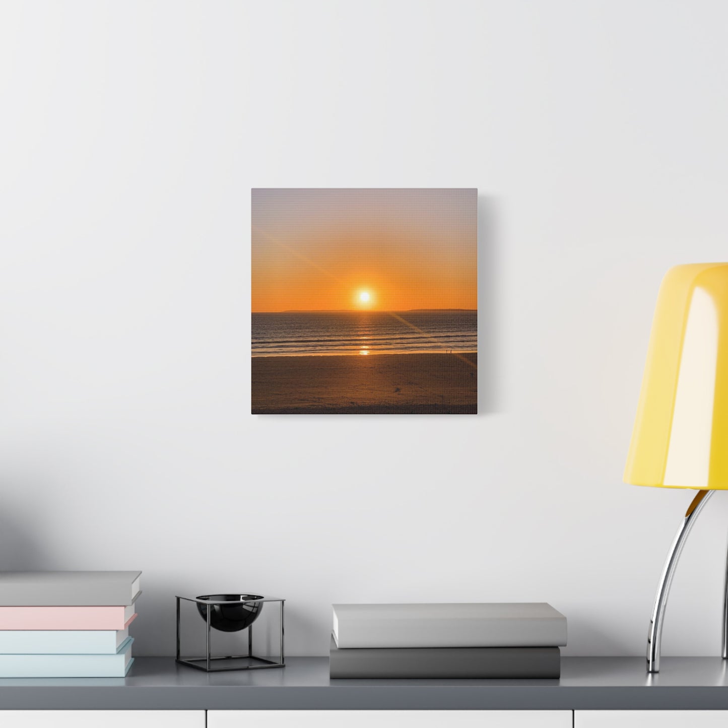 Sunset in ocean Matte Canvas, Stretched, 1.25"