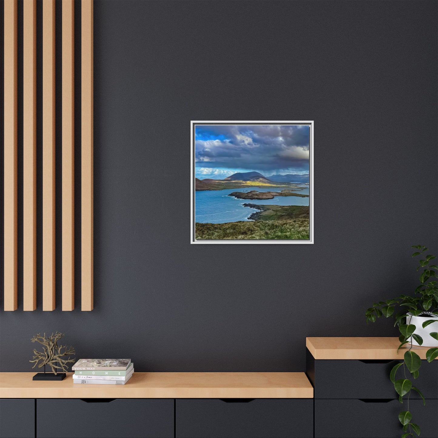 Unknown Mountain Matte Canvas, Framed (Multi-color)