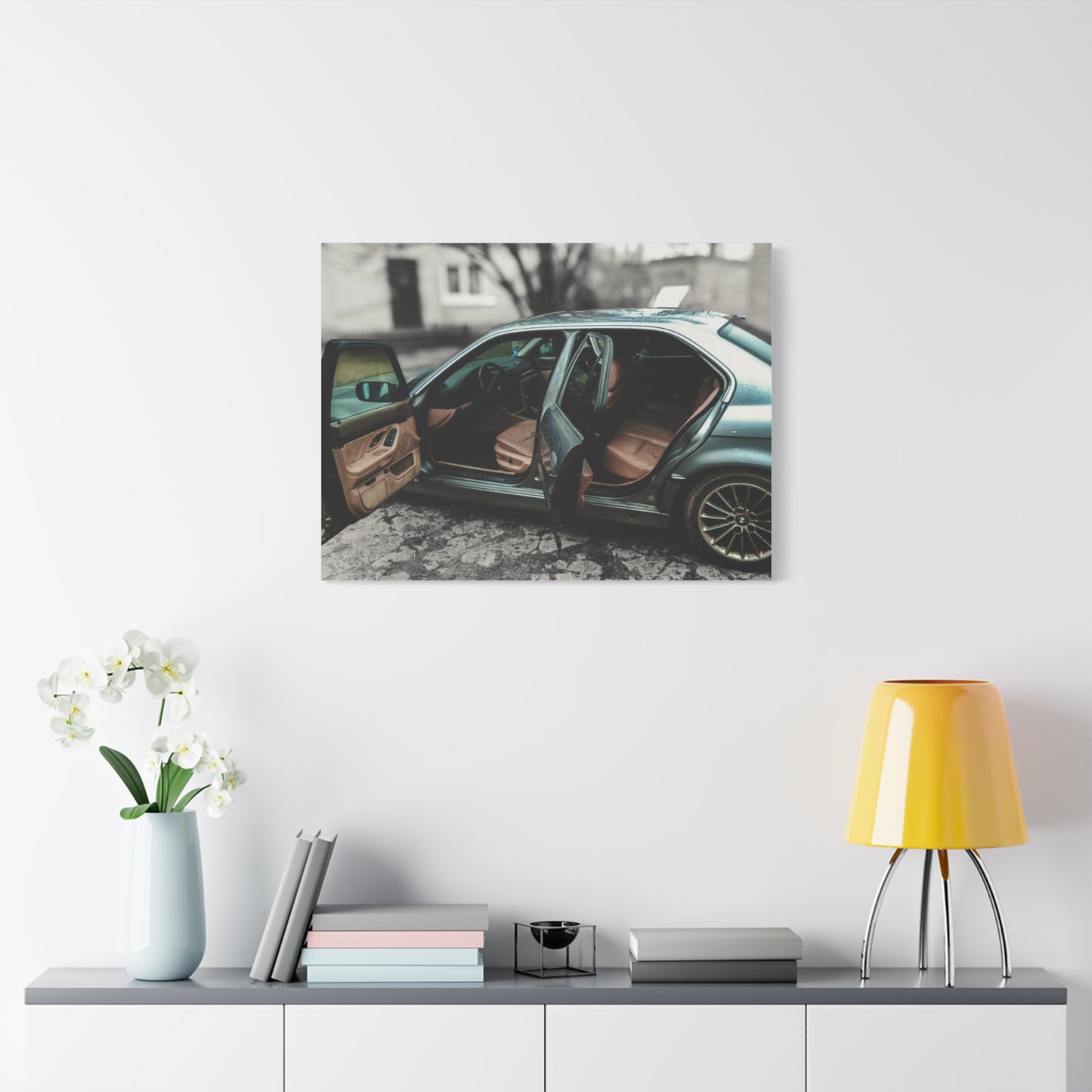 BMW 7 Matte Canvas, Stretched, 1.25"