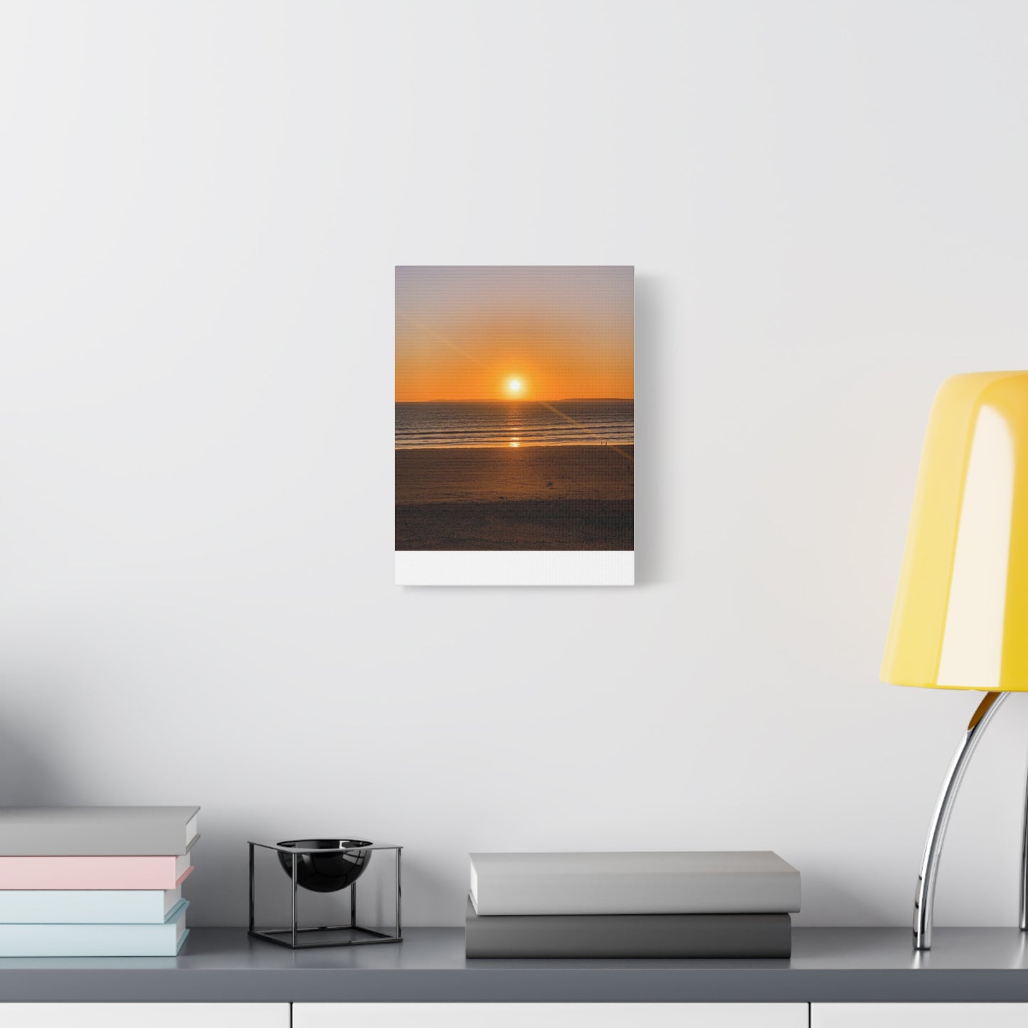 Sunset in ocean Matte Canvas, Stretched, 1.25"