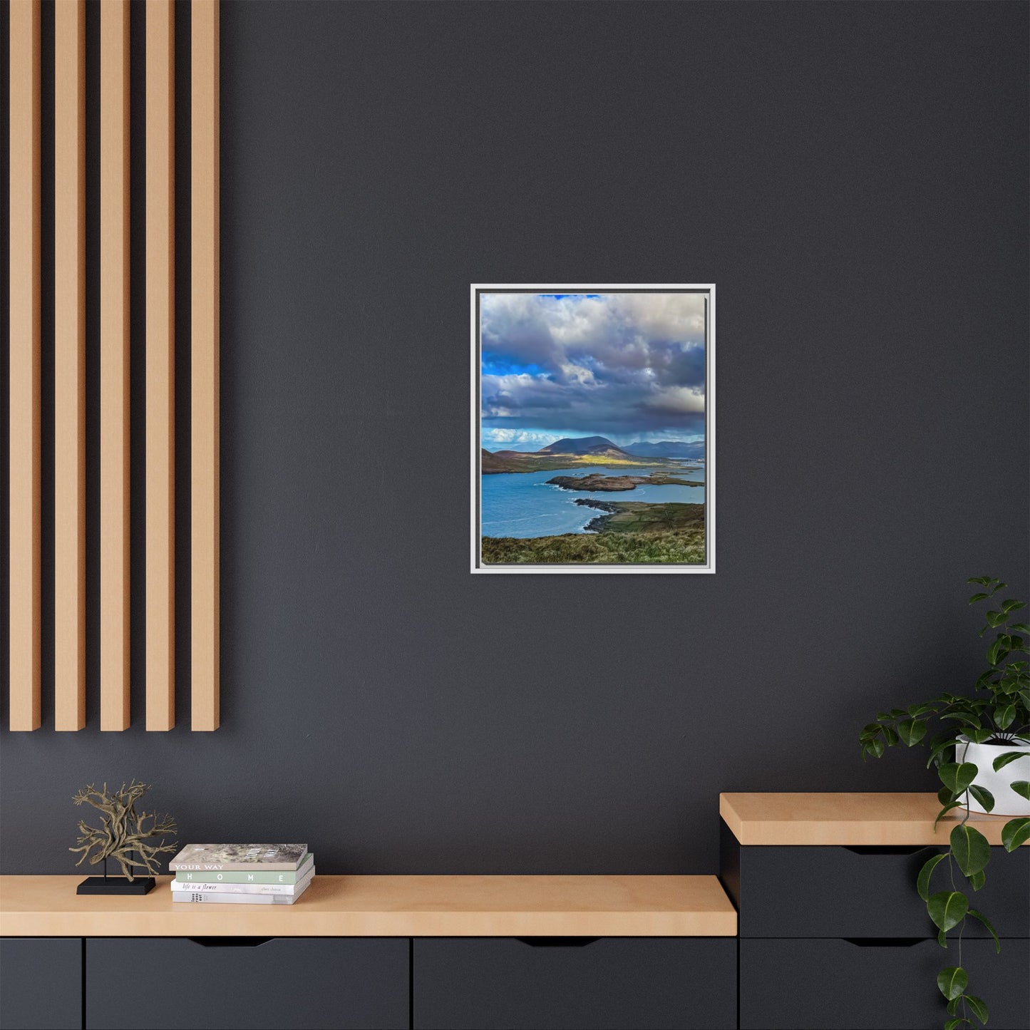 Unknown Mountain Matte Canvas, Framed (Multi-color)