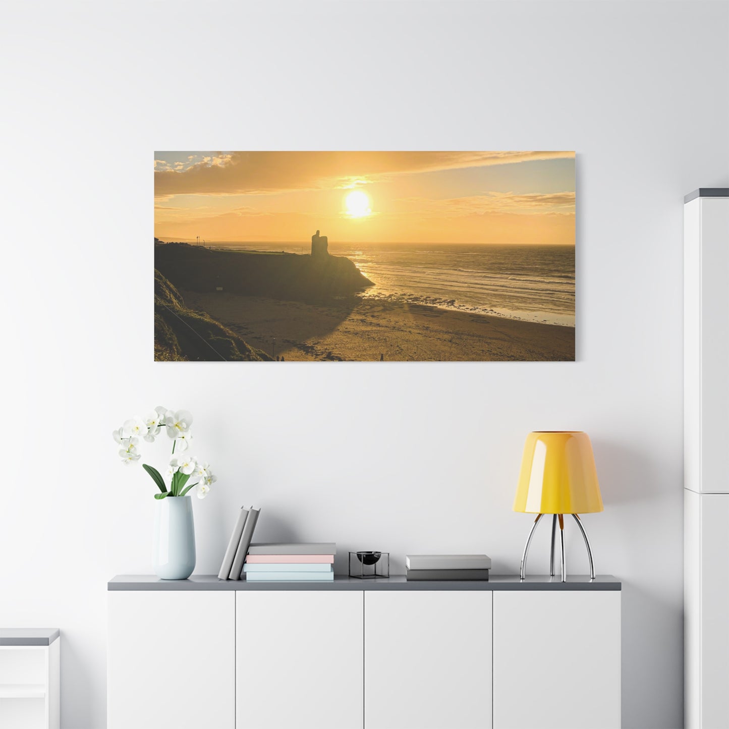 Ballybunion Sunset Castle Matte Canvas, Stretched, 1.25"