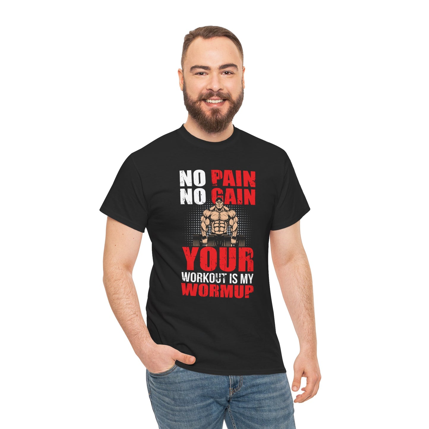 No Pain No Gain Unisex Heavy Cotton Tee