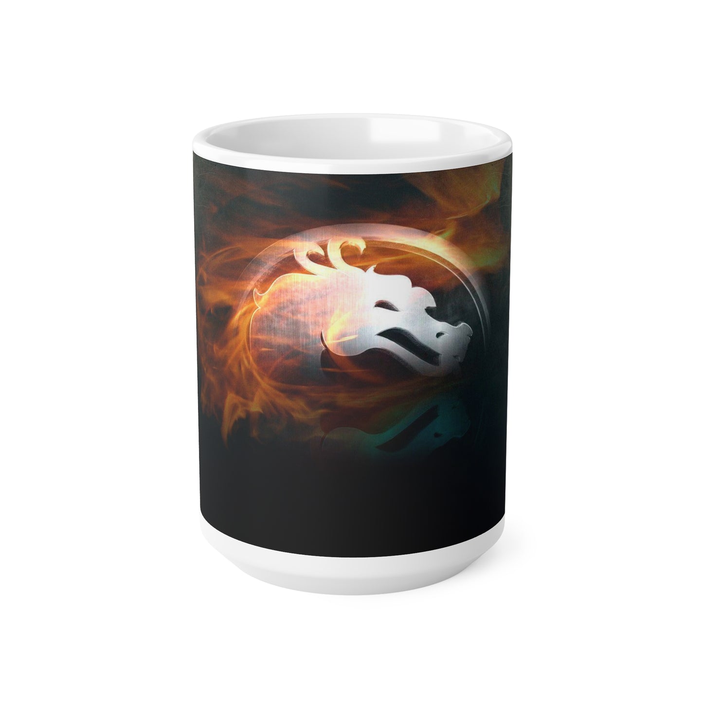 Mystical Fire Lion Ceramic Coffee Cup - 11oz & 15oz