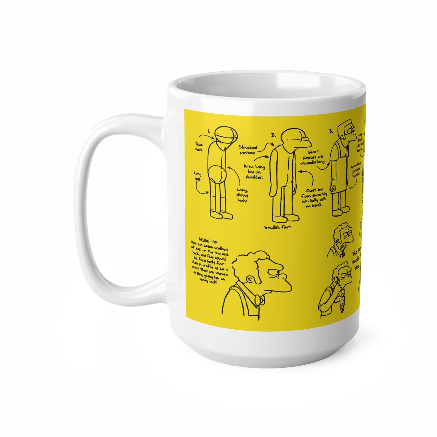Funny Character Design Ceramic Coffee Mug - 11oz & 15oz