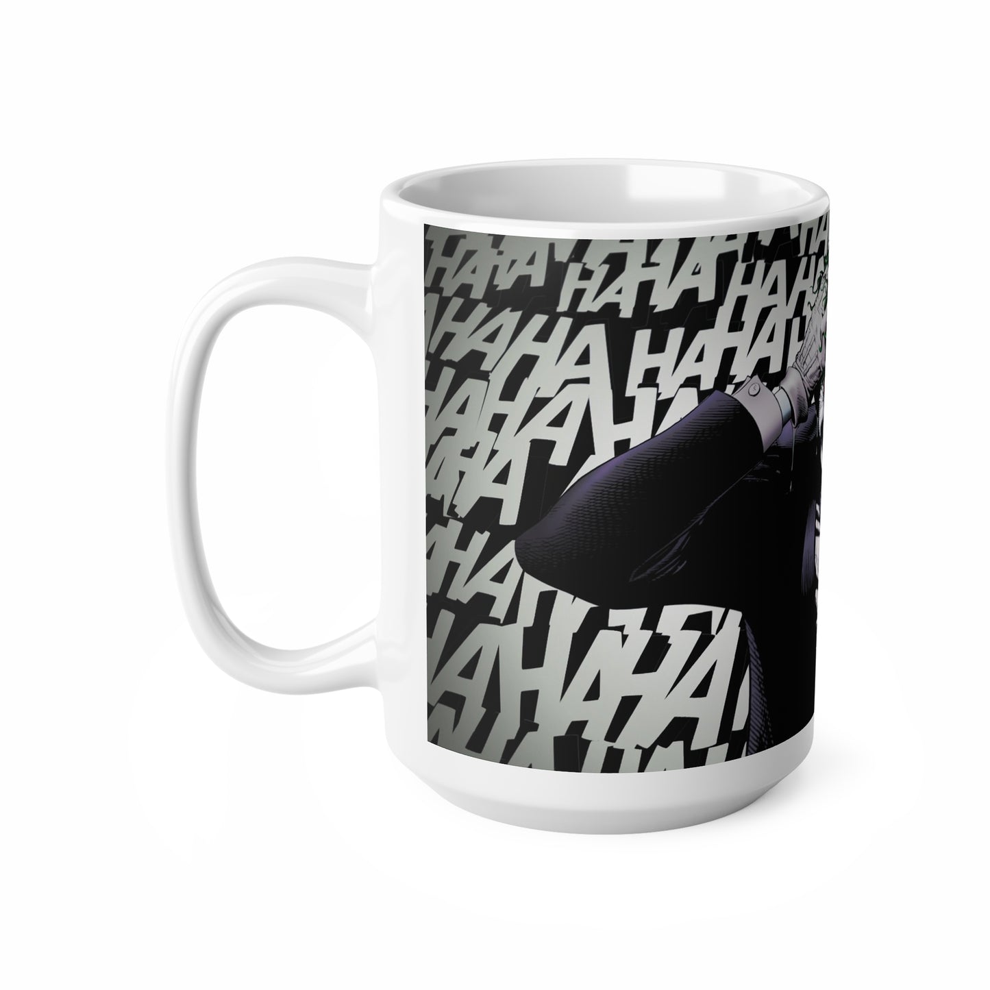 Joker-Inspired Ceramic Coffee Cup - 11oz & 15oz, Perfect for Comic Fans