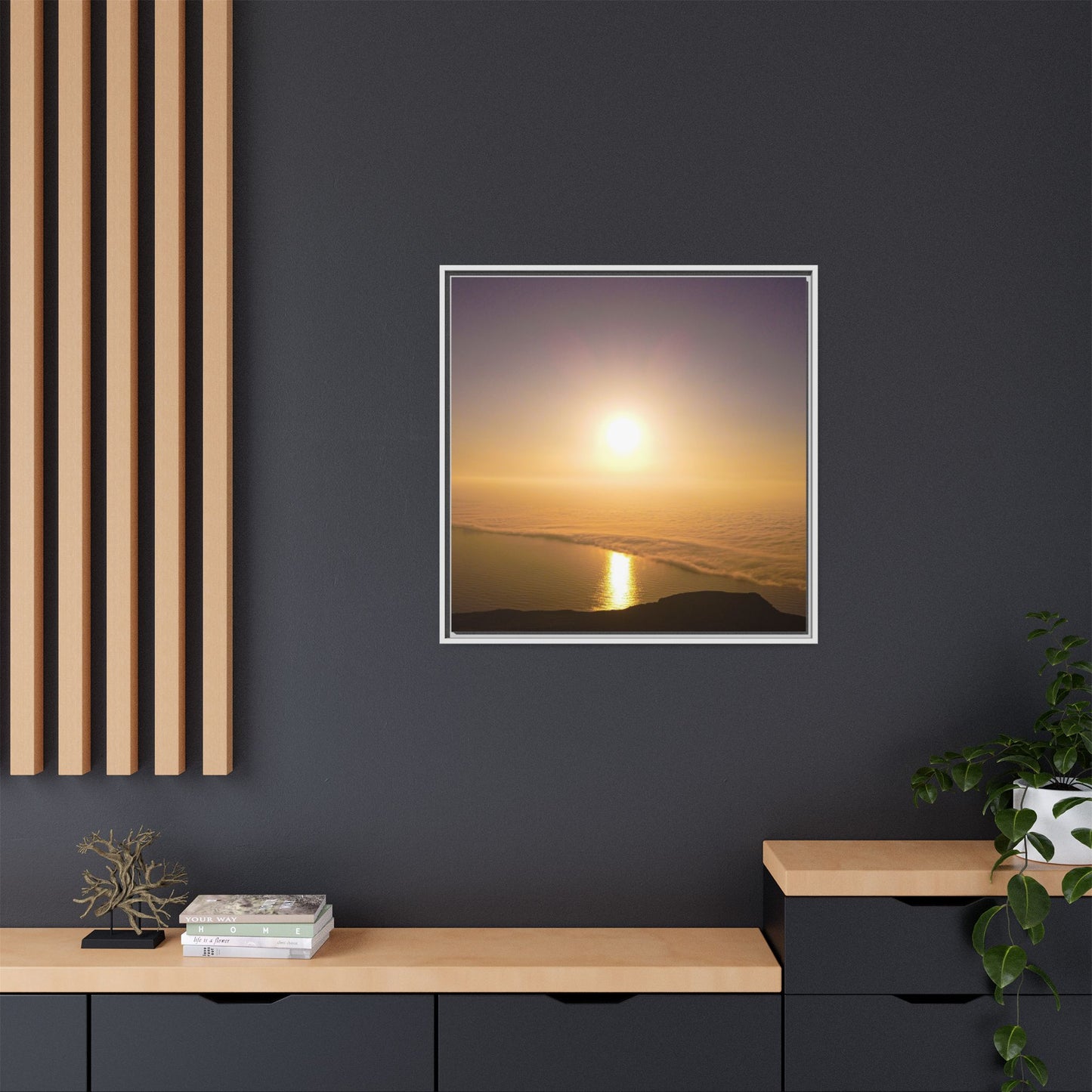 Sunset on Mount Brandon Matte Canvas, Framed (Multi-color)