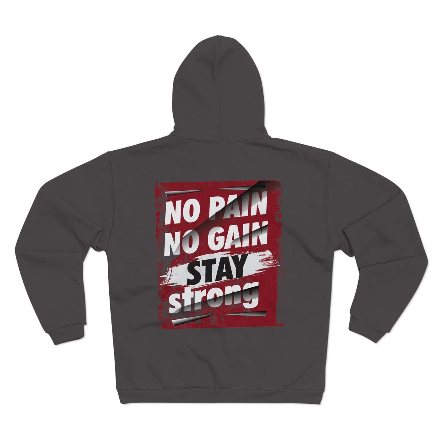 No Pain No Gain Unisex Hooded Zip Sweatshirt