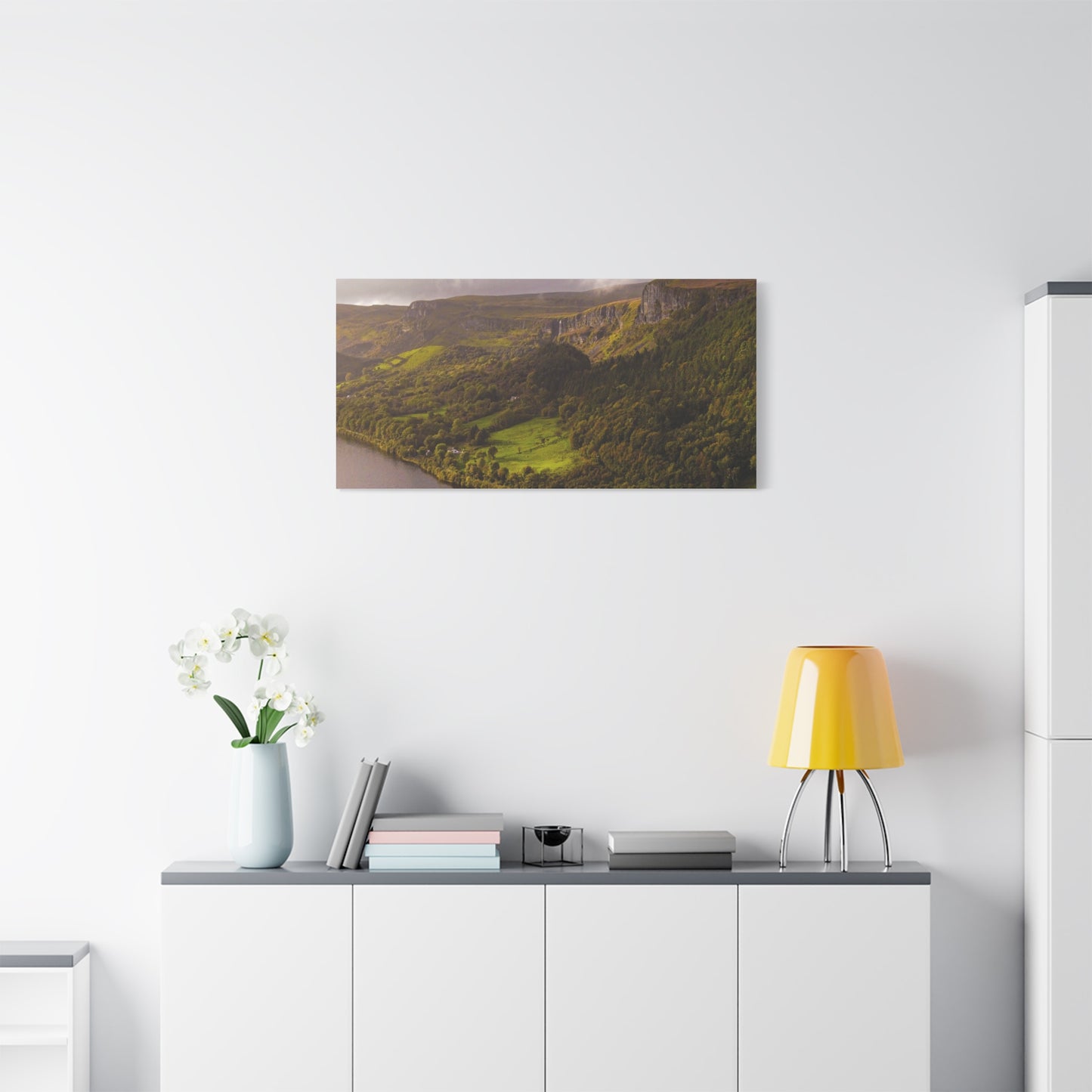 Sruth in Aghadh an Aird or The devil's Chimney Matte Canvas, Stretched, 1.25"