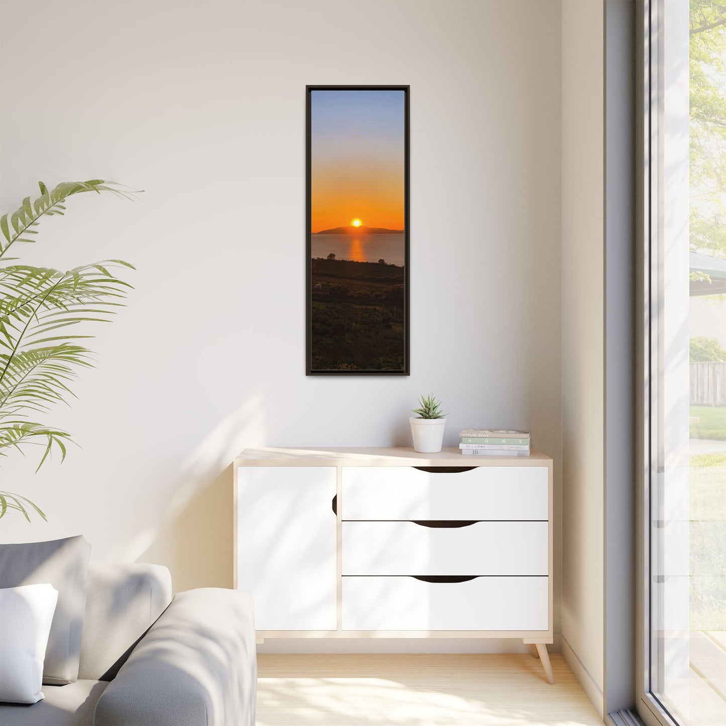 Sunset Ring Of Kerry Matte Canvas, Framed (Multi-color)