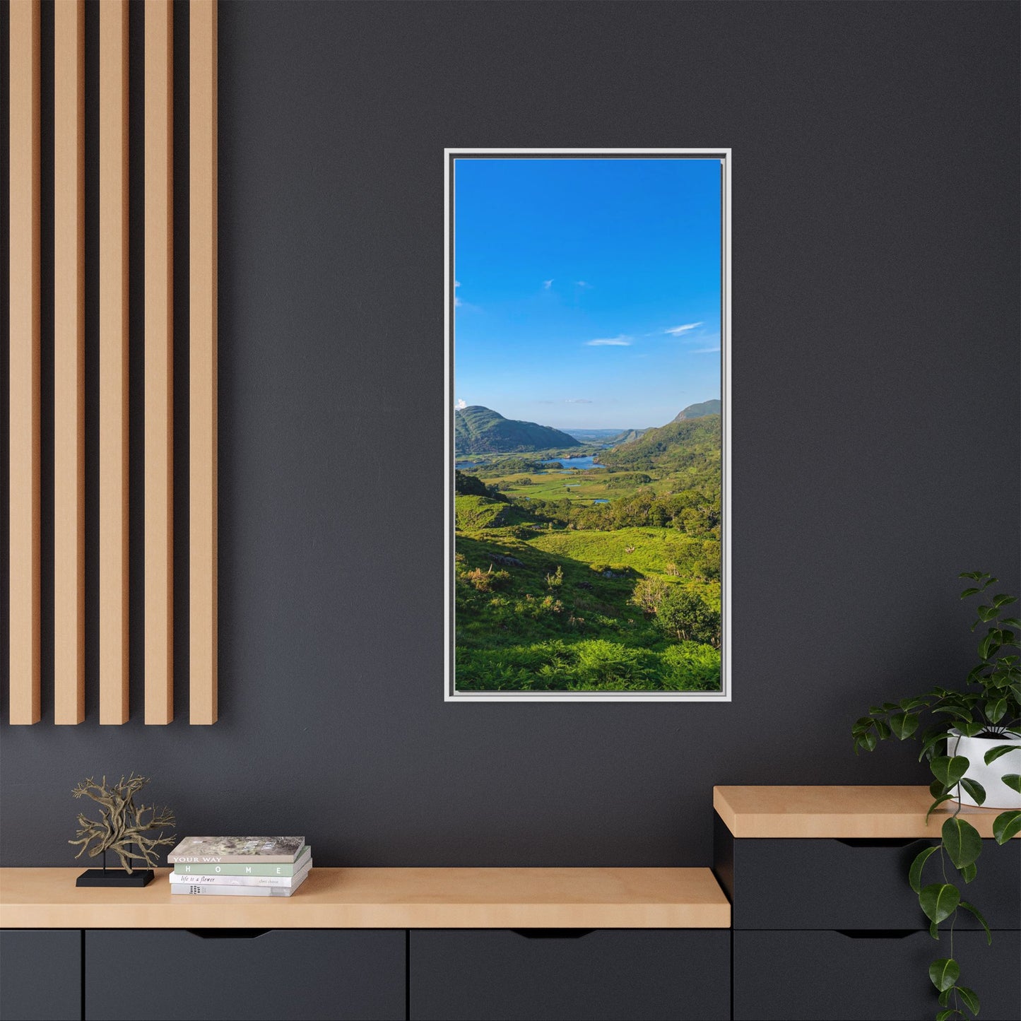 Beautiful Ladies View Matte Canvas, Framed (Multi-color)