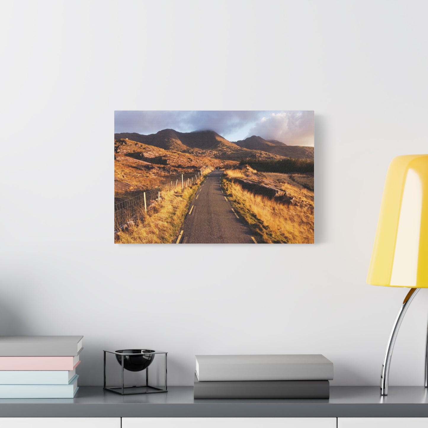 Sunset Road Matte Canvas, Stretched, 1.25"