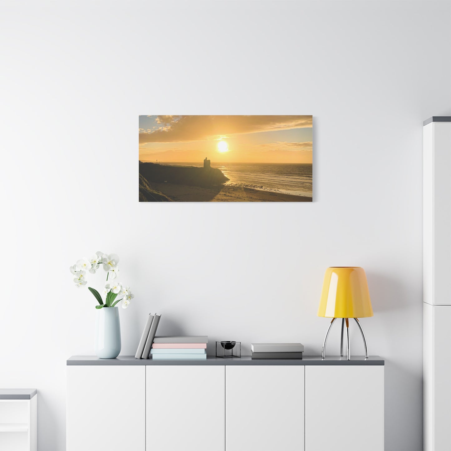 Ballybunion Sunset Castle Matte Canvas, Stretched, 1.25"