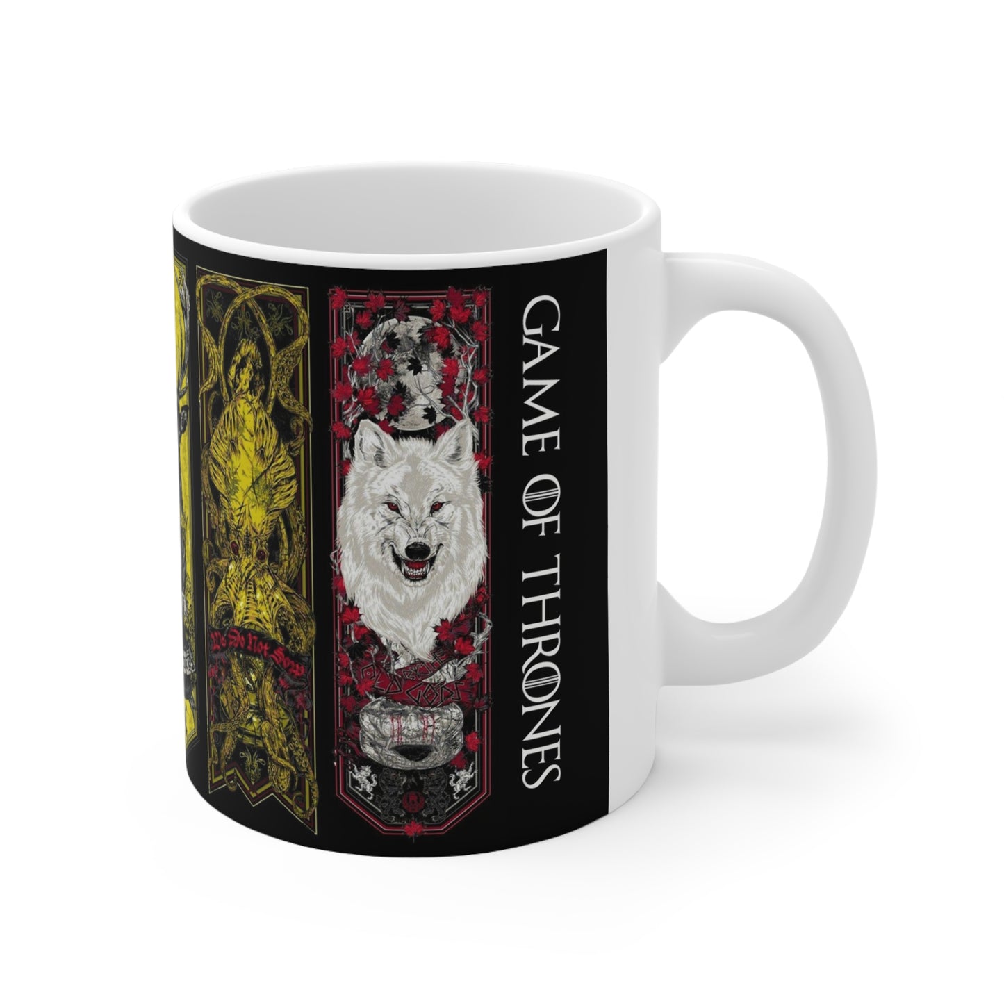 Luxe Animal Art Ceramic Coffee Cups - 11oz & 15oz - Perfect for Nature Lovers