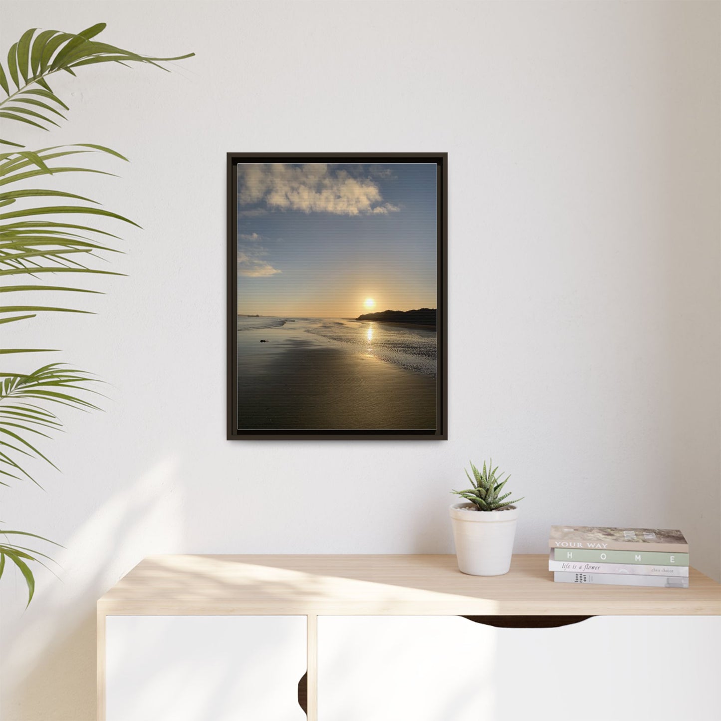 Sunset Matte Canvas, Framed (Multi-color)