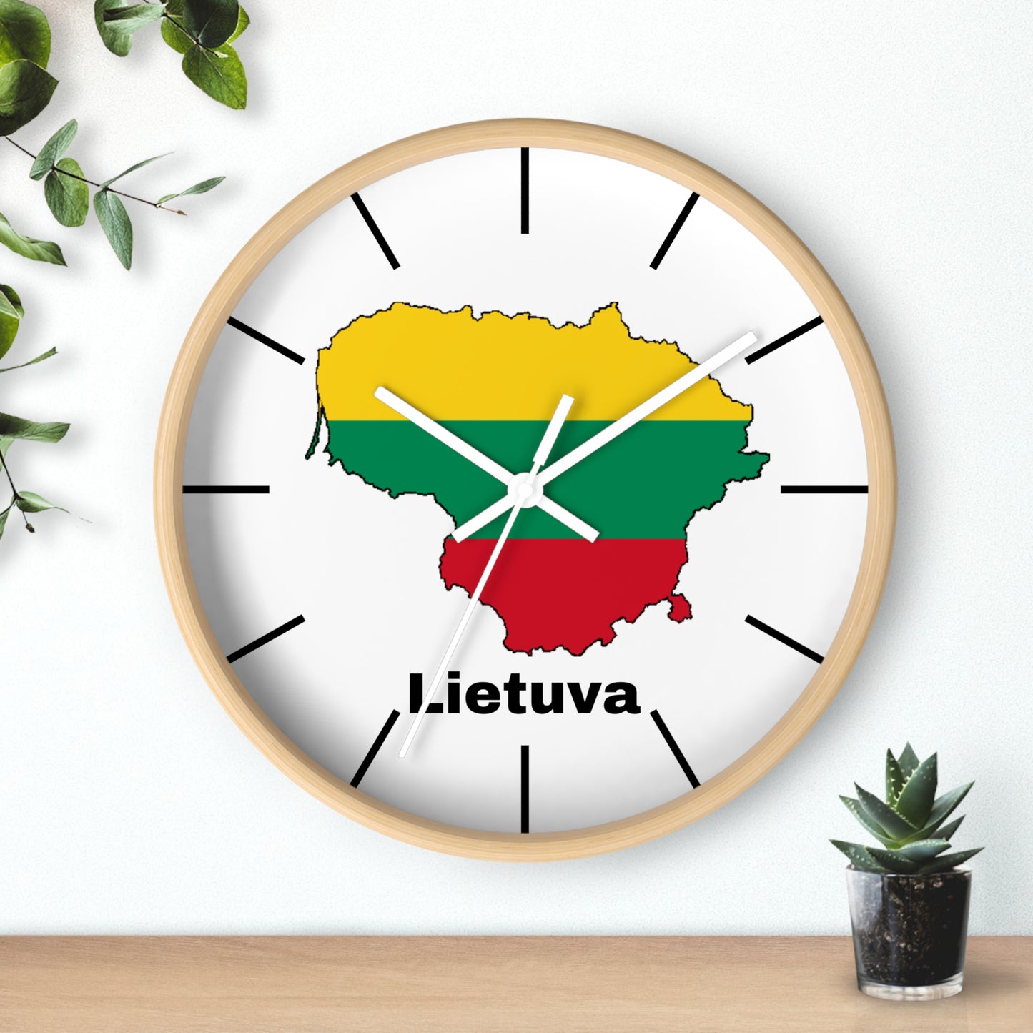 Lithuania Map Wall Clock - Vibrant Decor for Home or Office