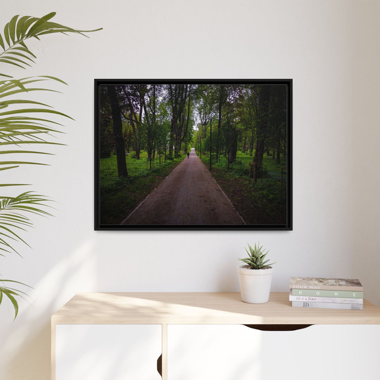 Zagares Park Matte Canvas, Framed (Multi-color)