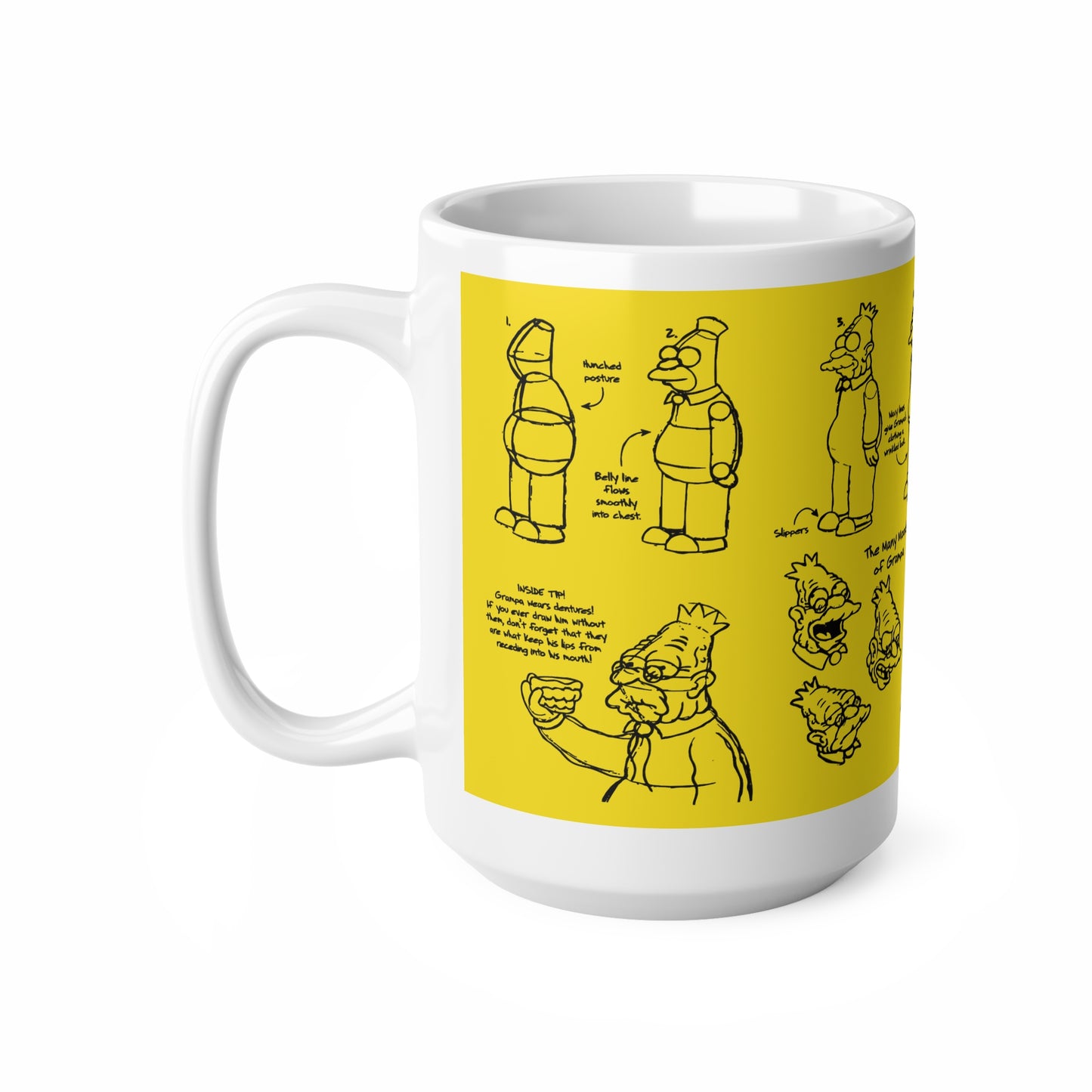 Funny Grandpa Moods Ceramic Coffee Mug - 11oz & 15oz Types