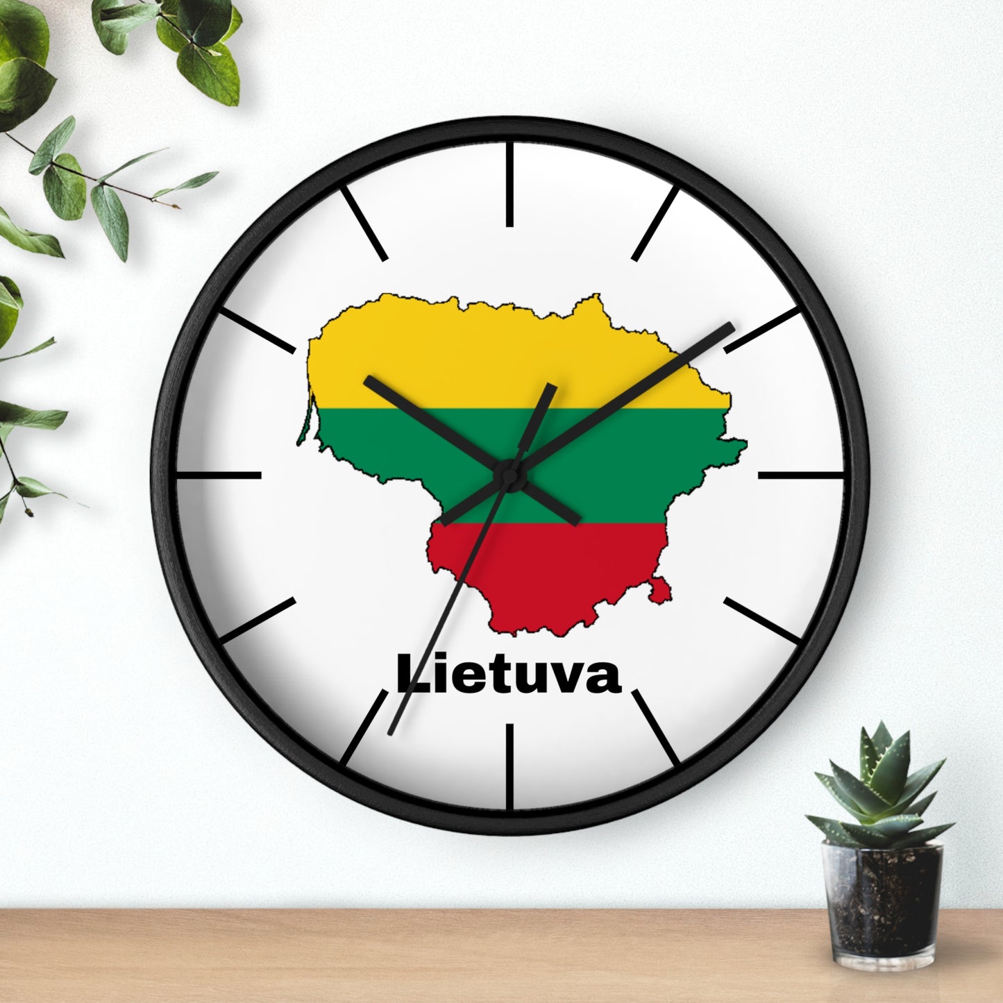 Lithuania Map Wall Clock - Vibrant Decor for Home or Office
