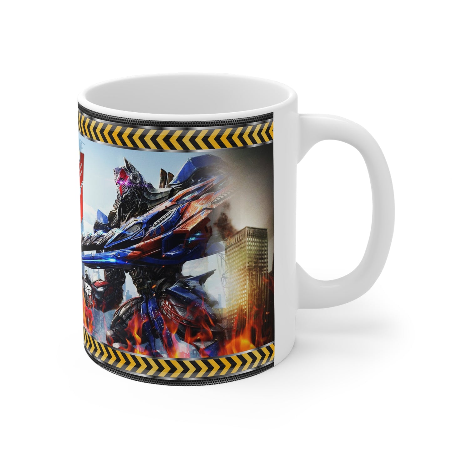 Transformers-Inspired Ceramic Coffee Cups - 11oz & 15oz with Bold Graphics