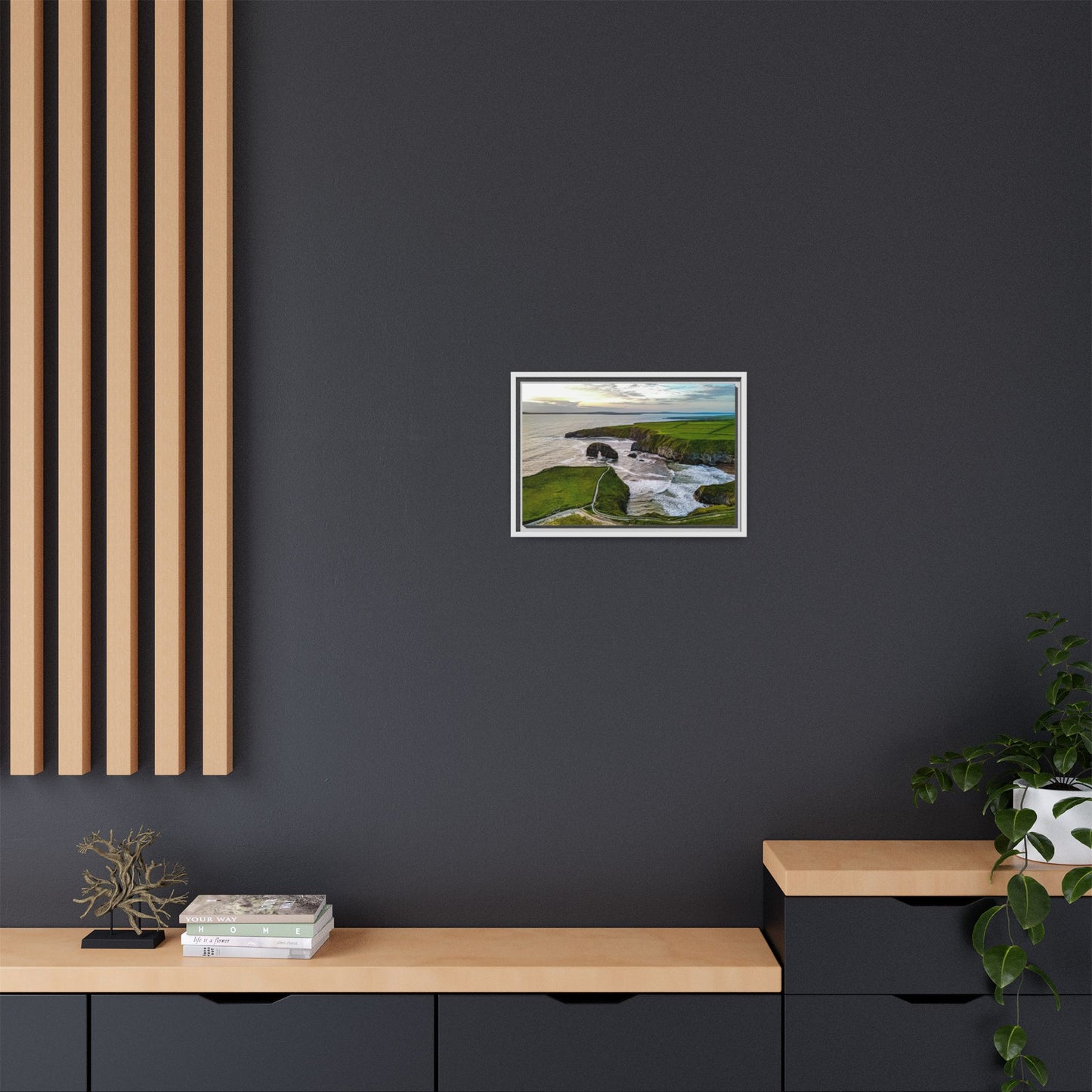 Virgin Rock Matte Canvas, Framed (Multi-color)