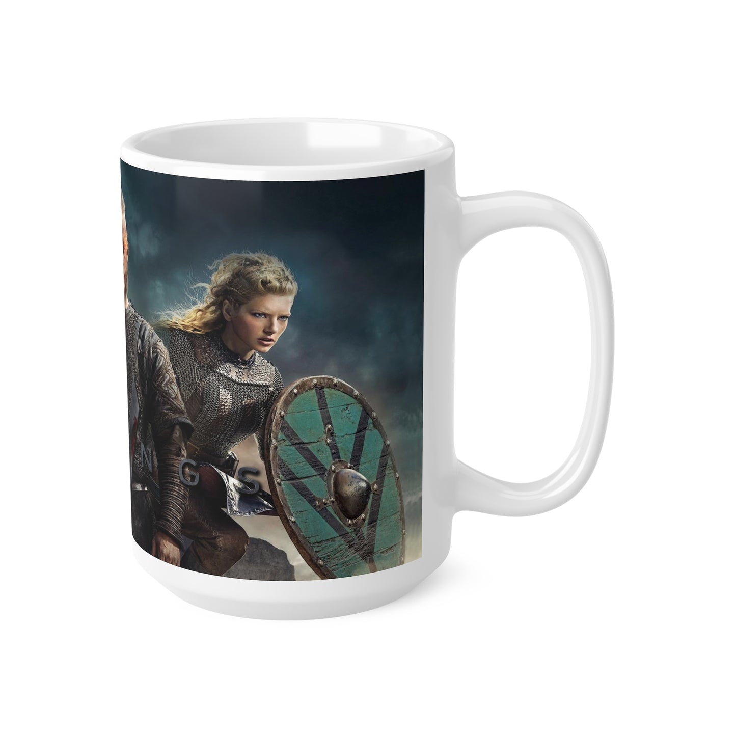 Vikings-Themed Ceramic Coffee Cups - 11oz & 15oz, Perfect for Fans