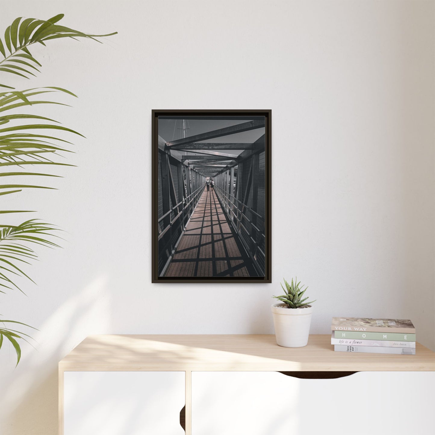 Dingle Pier Matte Canvas, Framed (Multi-color)