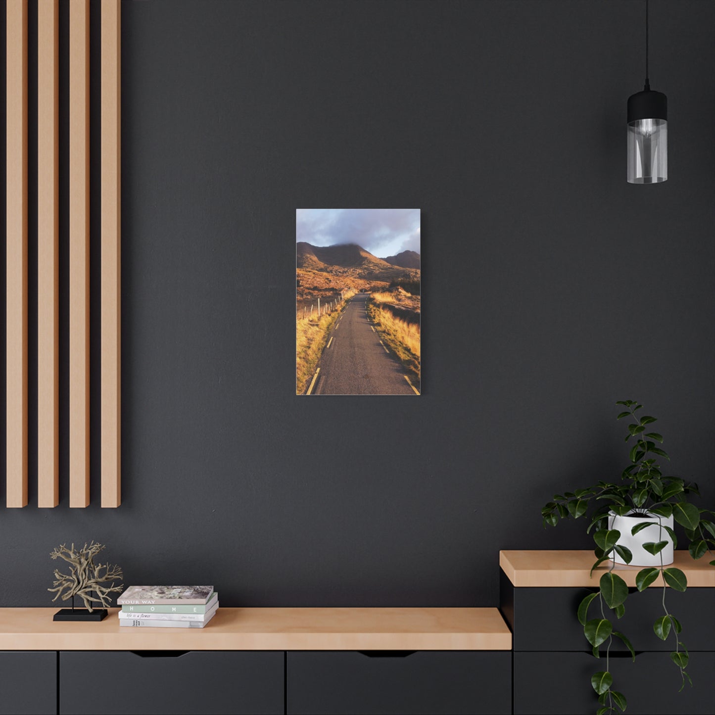 Sunset Road Matte Canvas, Stretched, 1.25"