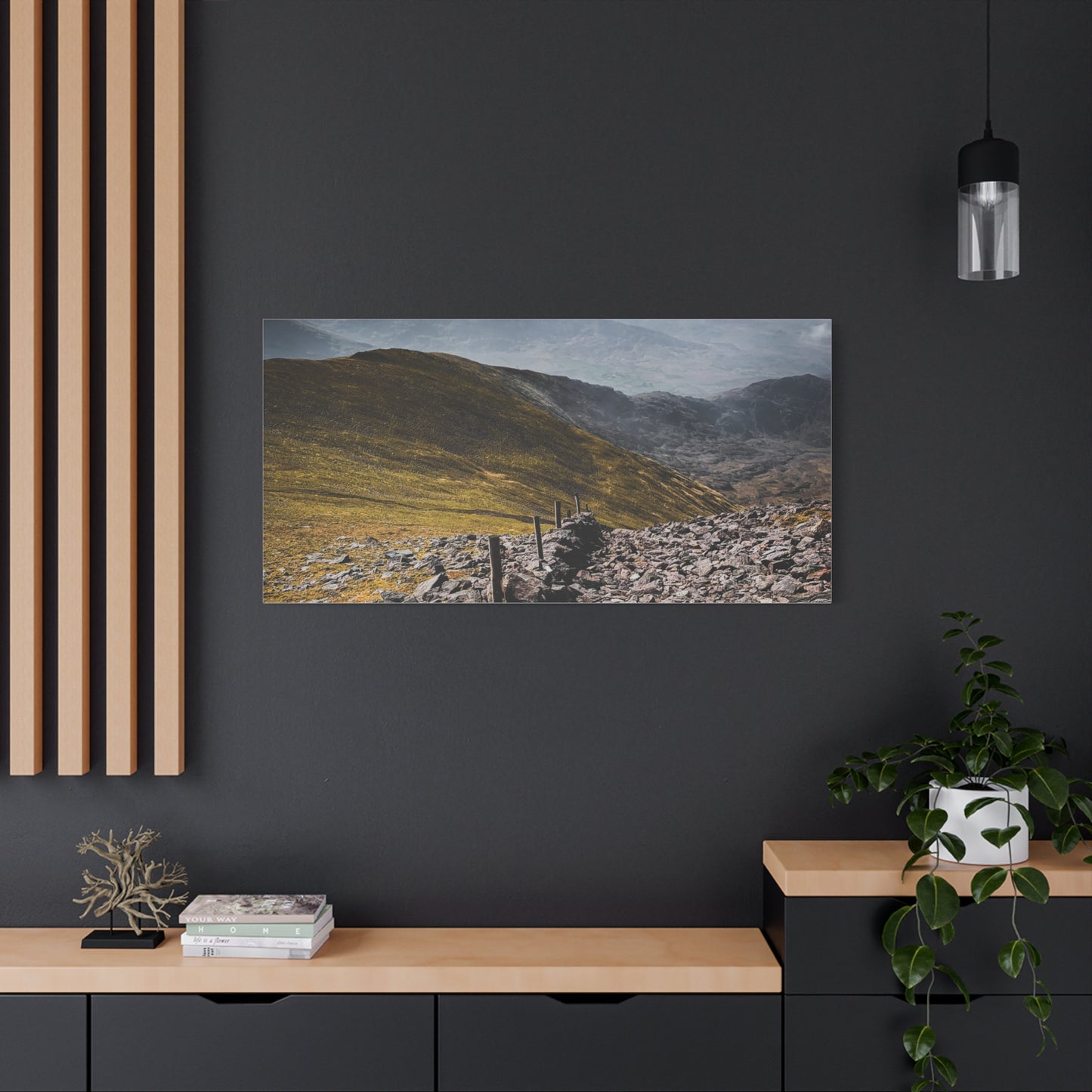 Wall in Mountains Matte Canvas, Stretched, 1.25"