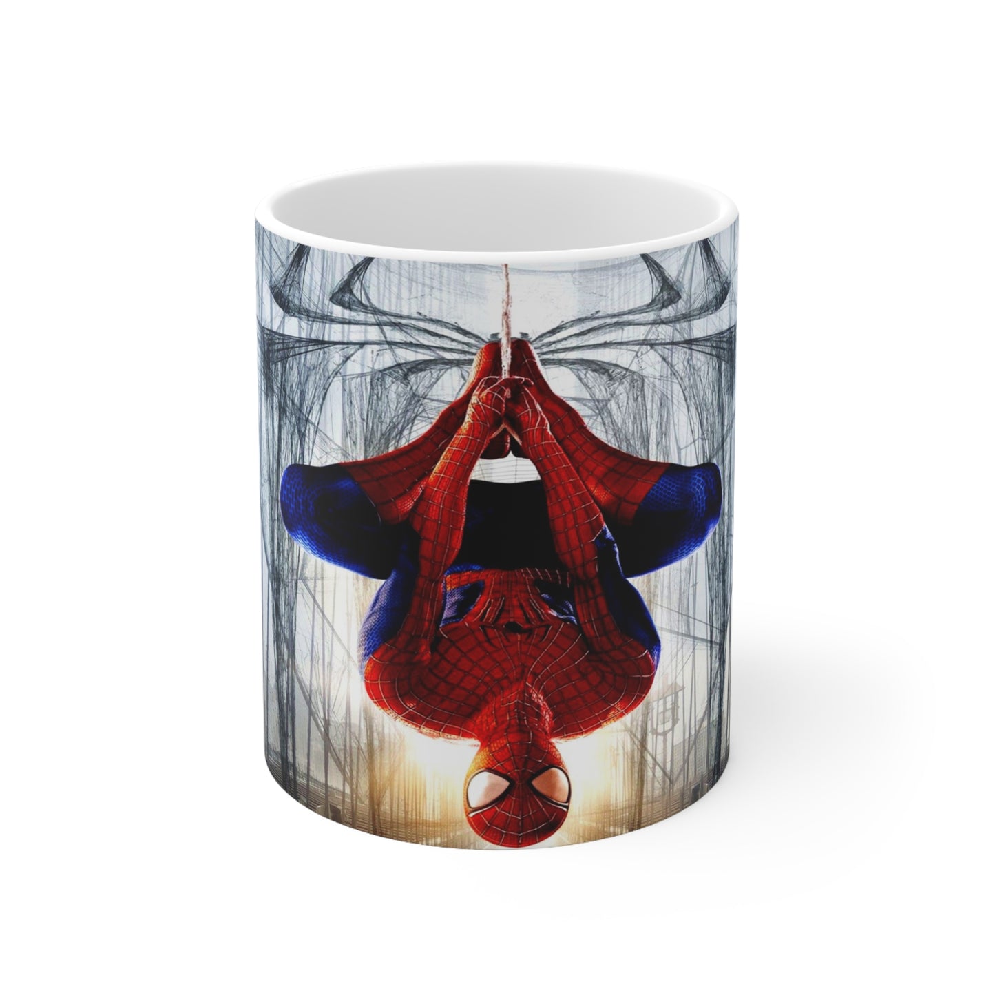 Spider-Man Themed Ceramic Coffee Mug - Perfect for Superhero Fans