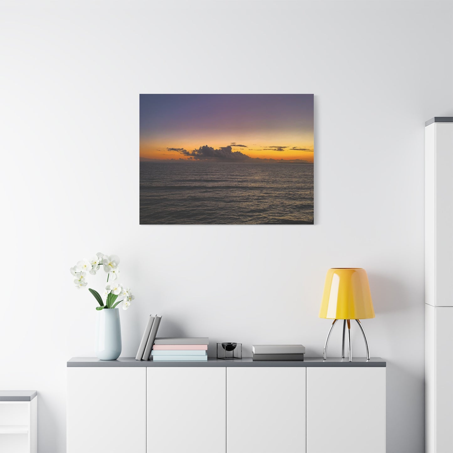 Sunset in Ocean 2 Matte Canvas, Stretched, 1.25"