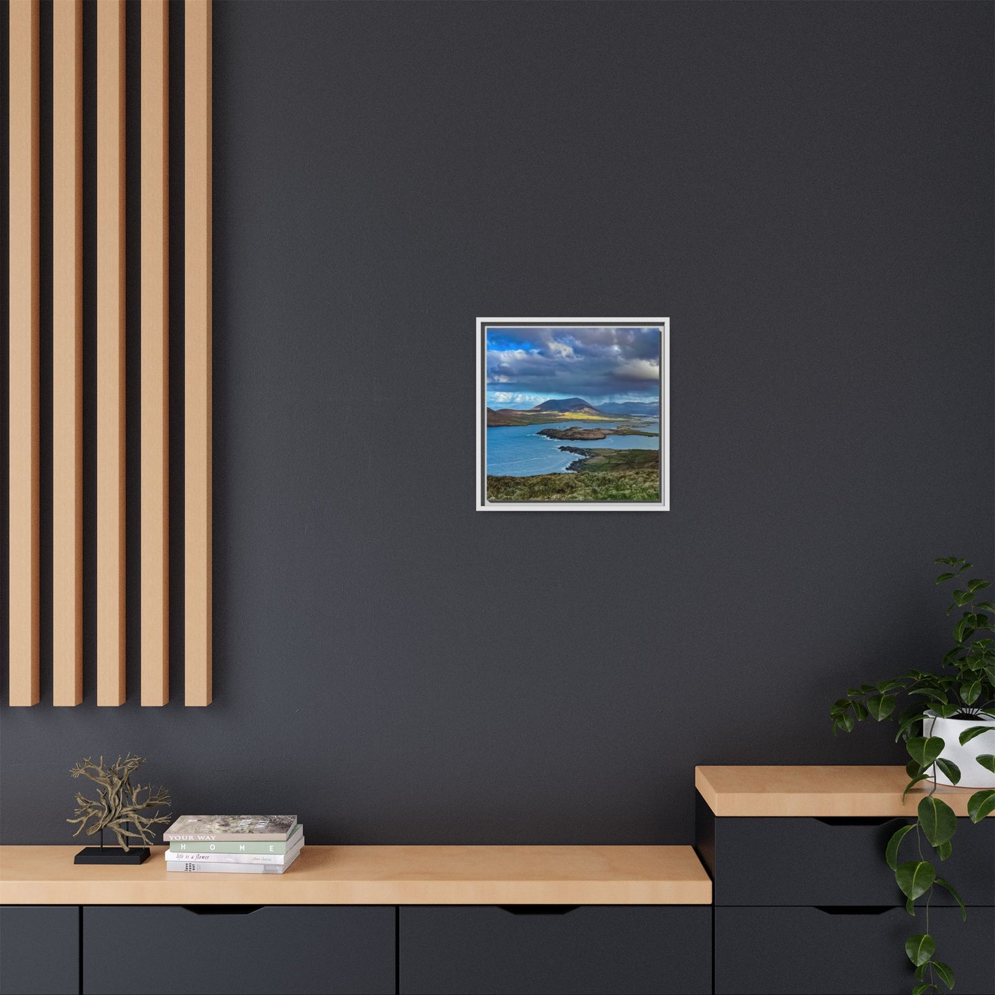 Unknown Mountain Matte Canvas, Framed (Multi-color)