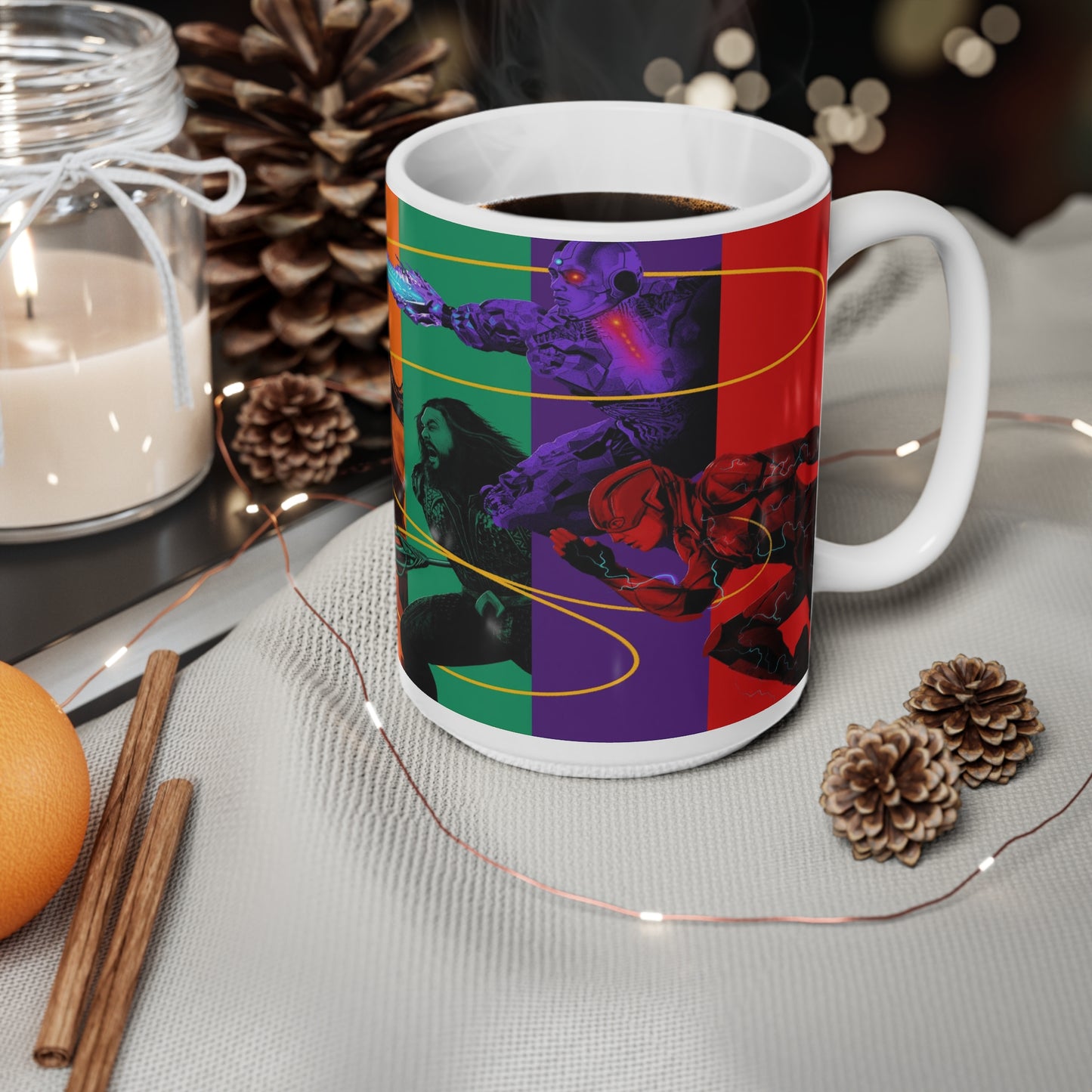 Superhero Ceramic Coffee Mugs - 11oz & 15oz - Perfect Gift for Comic Fans
