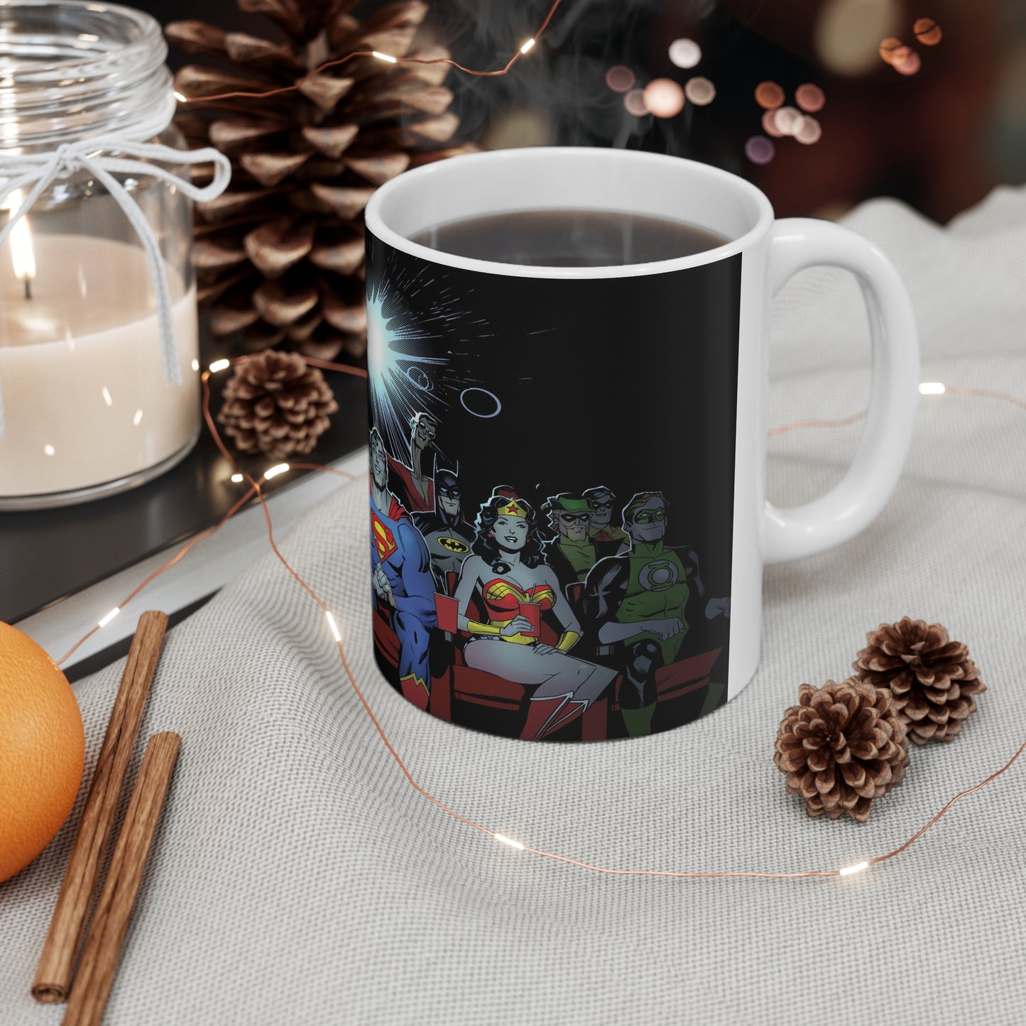 Superhero Ceramic Coffee Mug – 11oz & 15oz – Perfect for Comic Fans