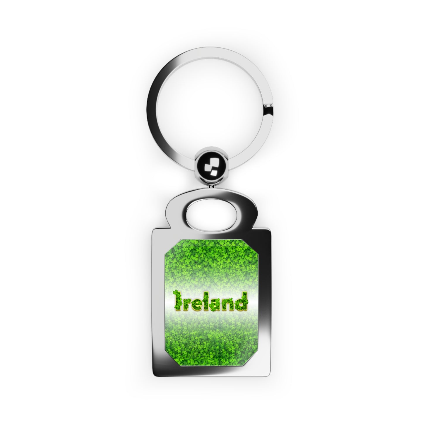 Eire Green Key holder Rectangle Photo Keyring