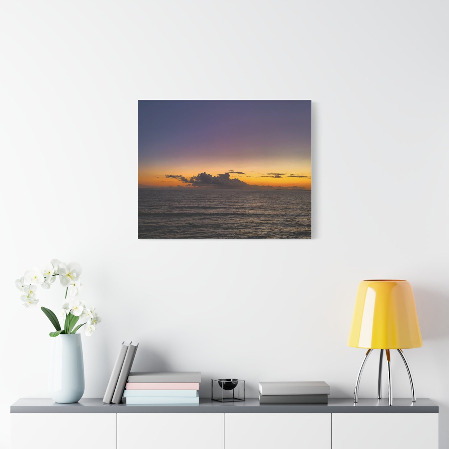 Sunset in Ocean 2 Matte Canvas, Stretched, 1.25"
