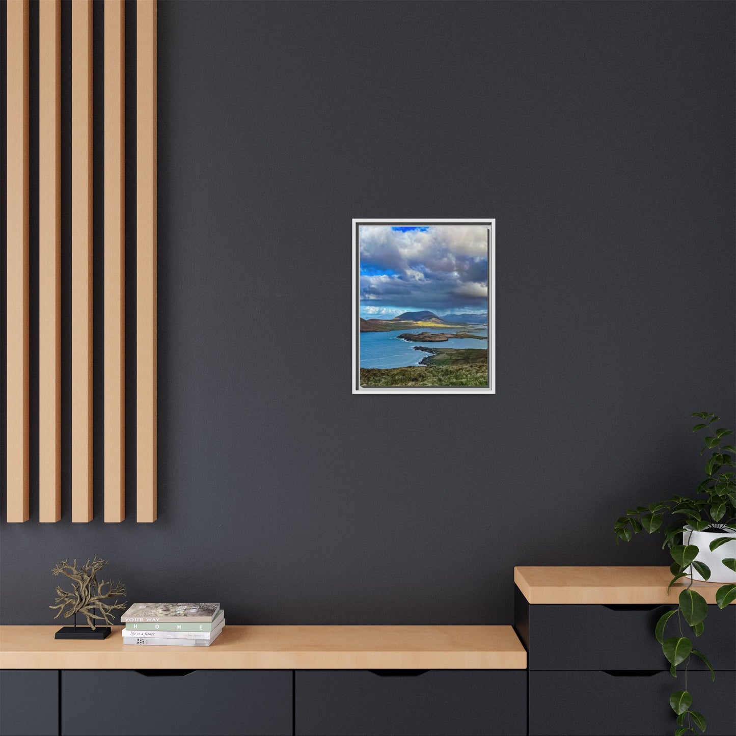Unknown Mountain Matte Canvas, Framed (Multi-color)