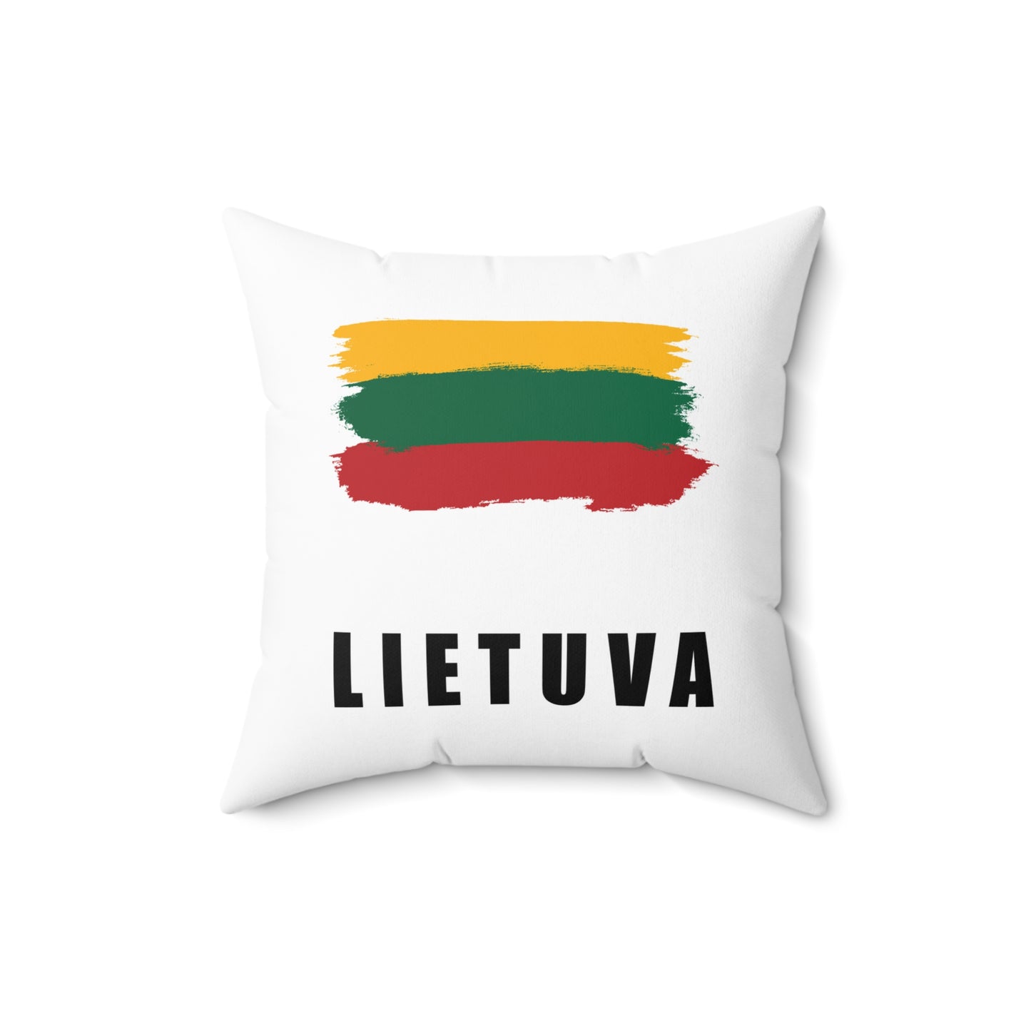 Lithuanian Flag Square Pillow - Lietuva Decorative Cushion