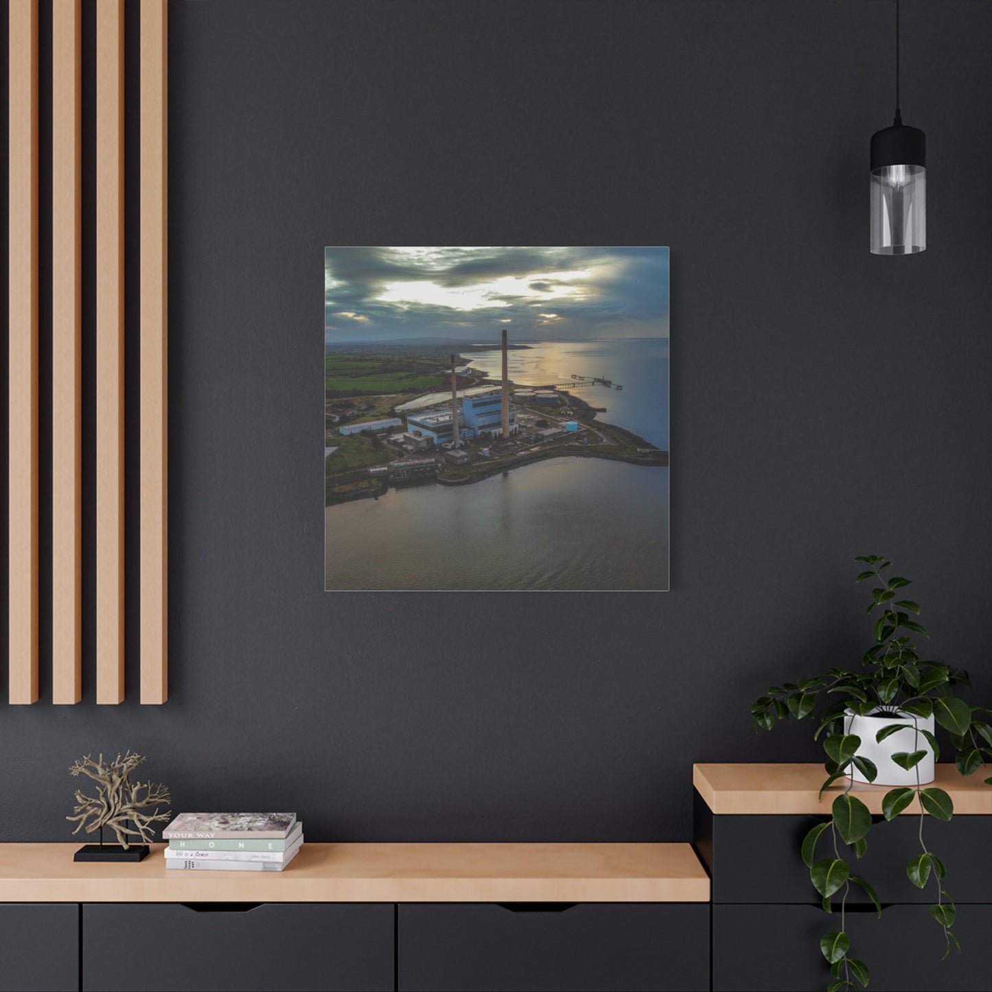 Tarbert Power Station Matte Canvas, Stretched, 1.25"