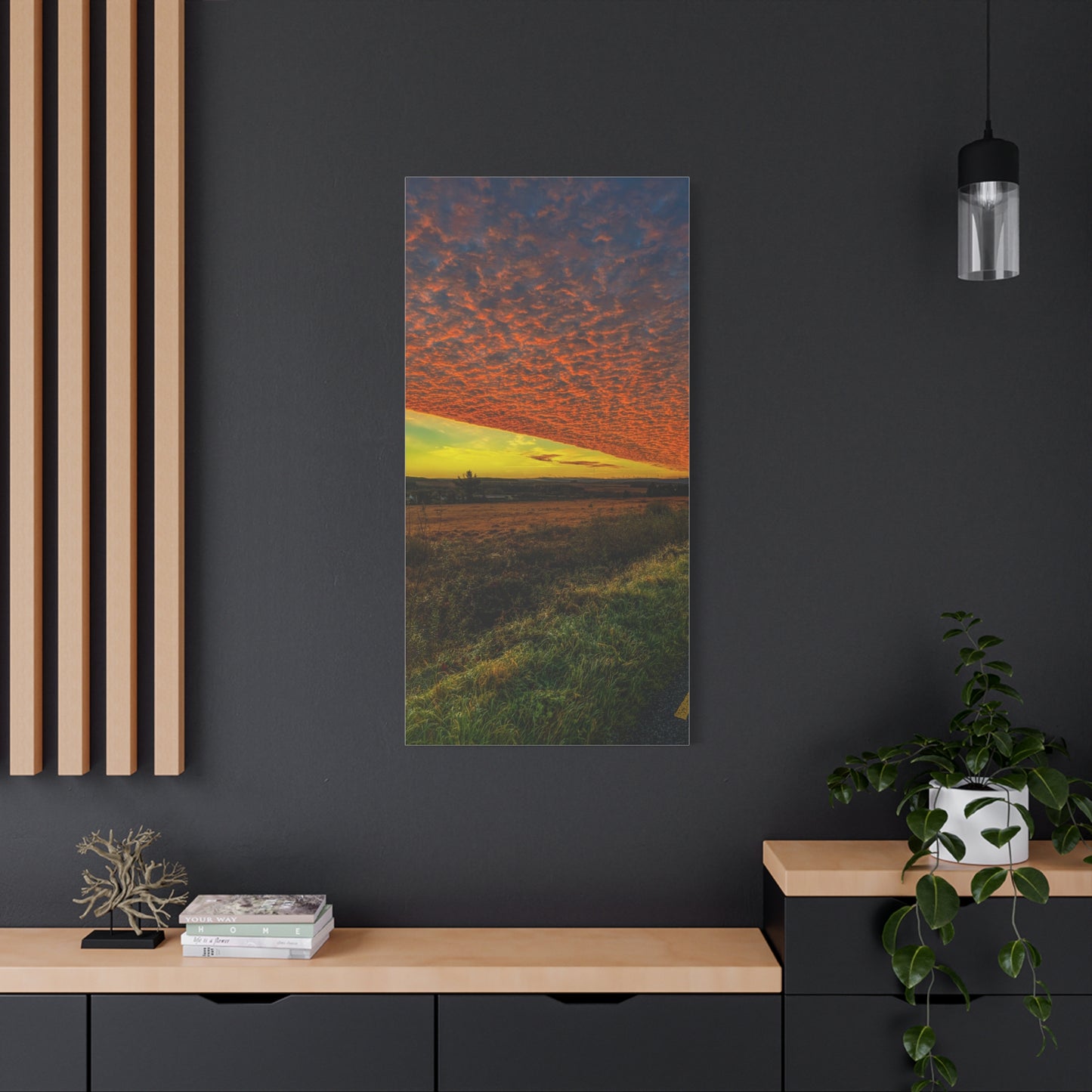 Cloudy Sunset Matte Canvas, Stretched, 1.25"