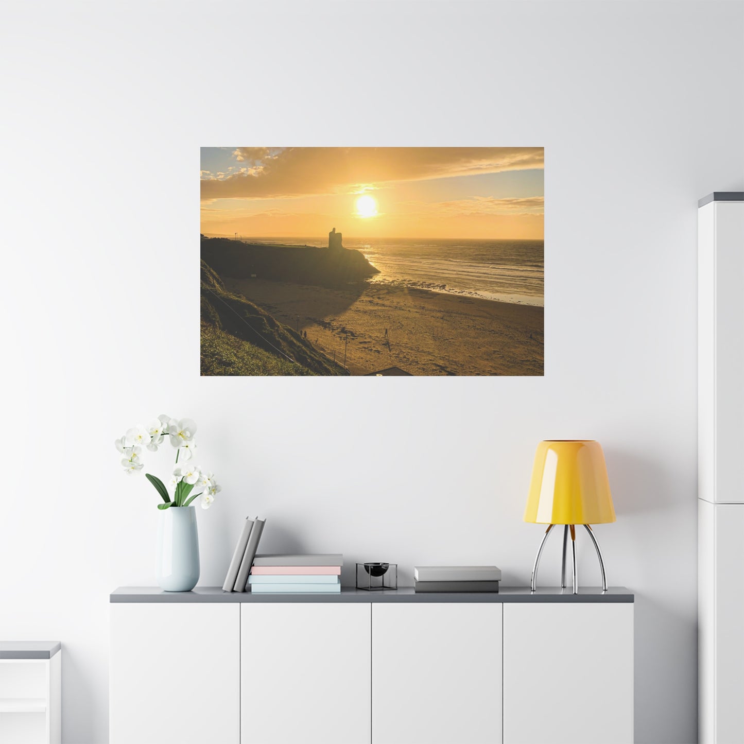 Ballybunion Sunset Castle Matte Canvas, Stretched, 1.25"