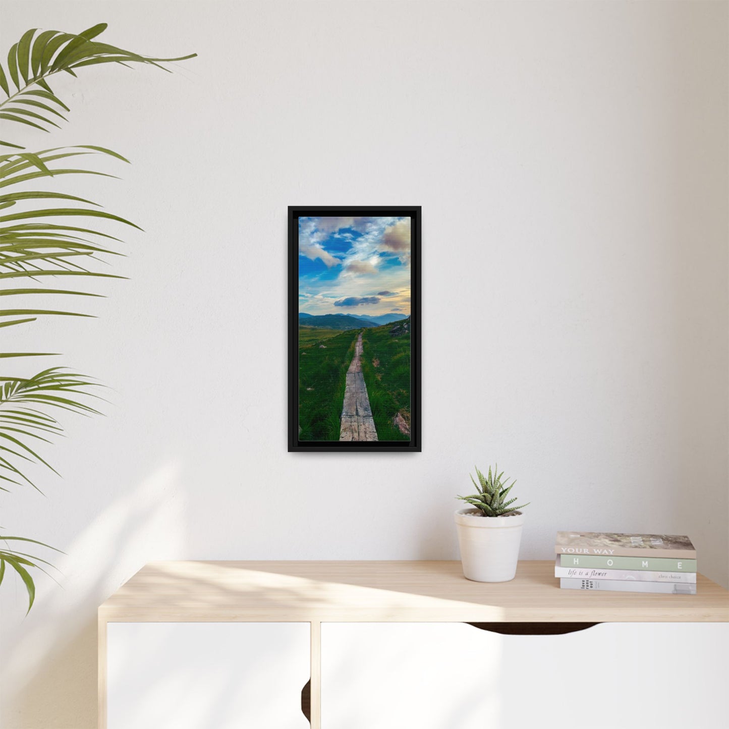 Torc Mountain Trail Matte Canvas, Framed (Multi-color)