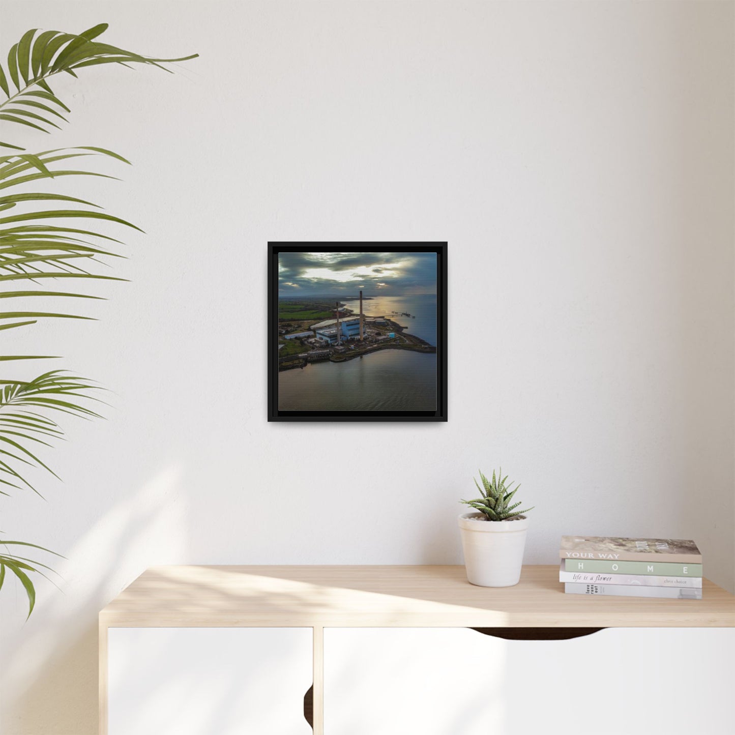 Target Power Station Matte Canvas, Framed (Multi-color)