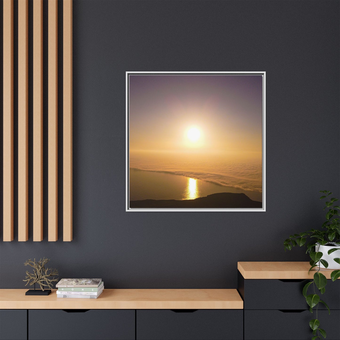 Sunset on Mount Brandon Matte Canvas, Framed (Multi-color)