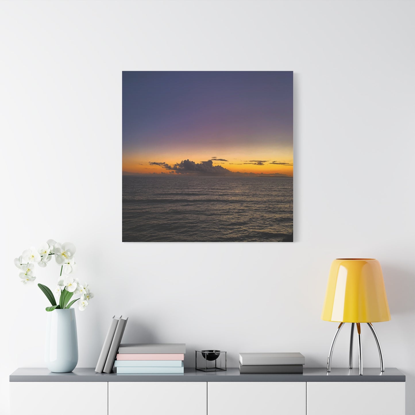 Sunset in Ocean 2 Matte Canvas, Stretched, 1.25"